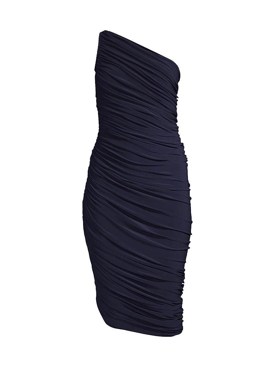 Womens Diana Ruched One-Shoulder Midi-Dress Product Image