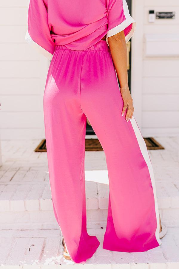 Brooklyn Babe High Waist Pants in Hot Pink Product Image