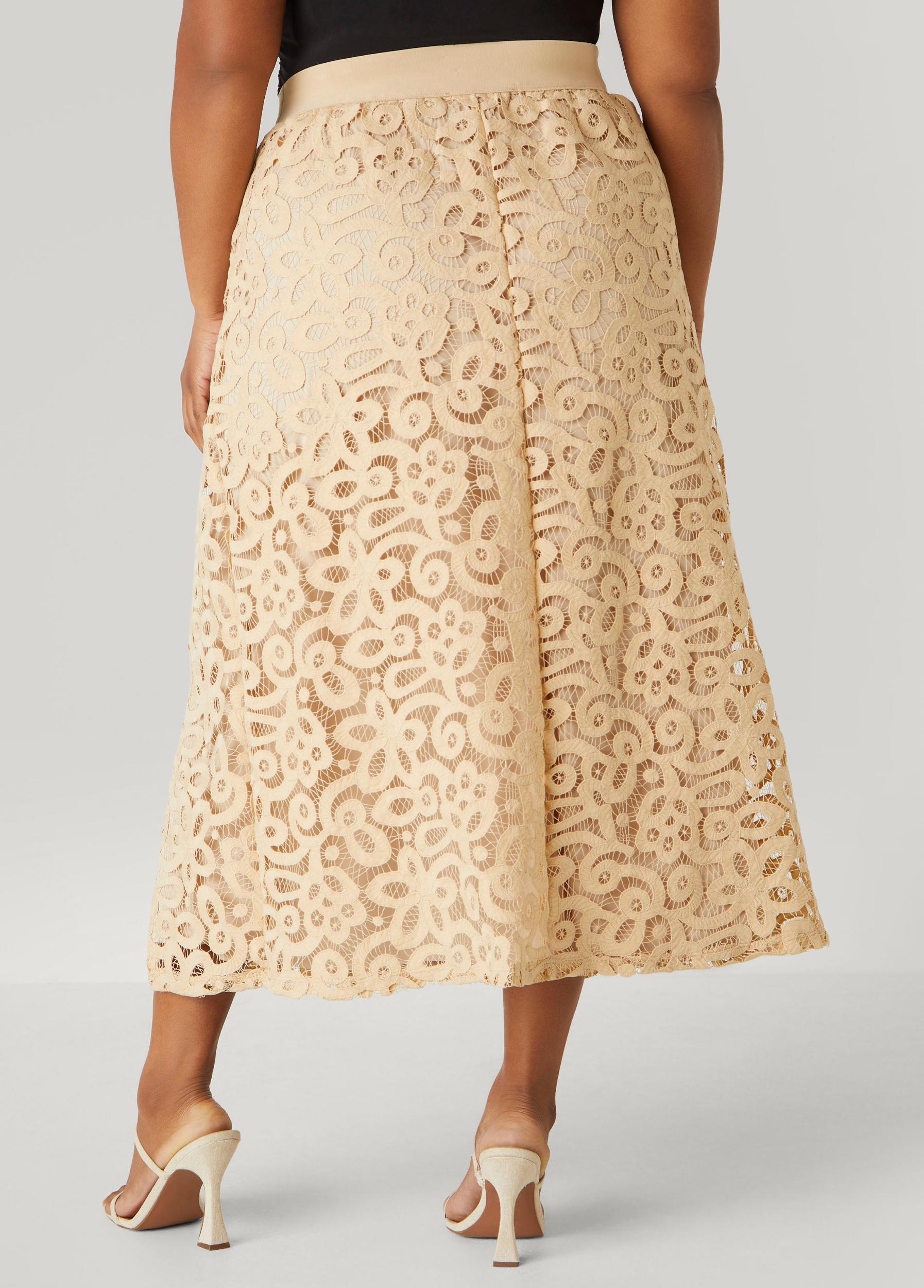 Corded Lace Maxi Skirt Product Image
