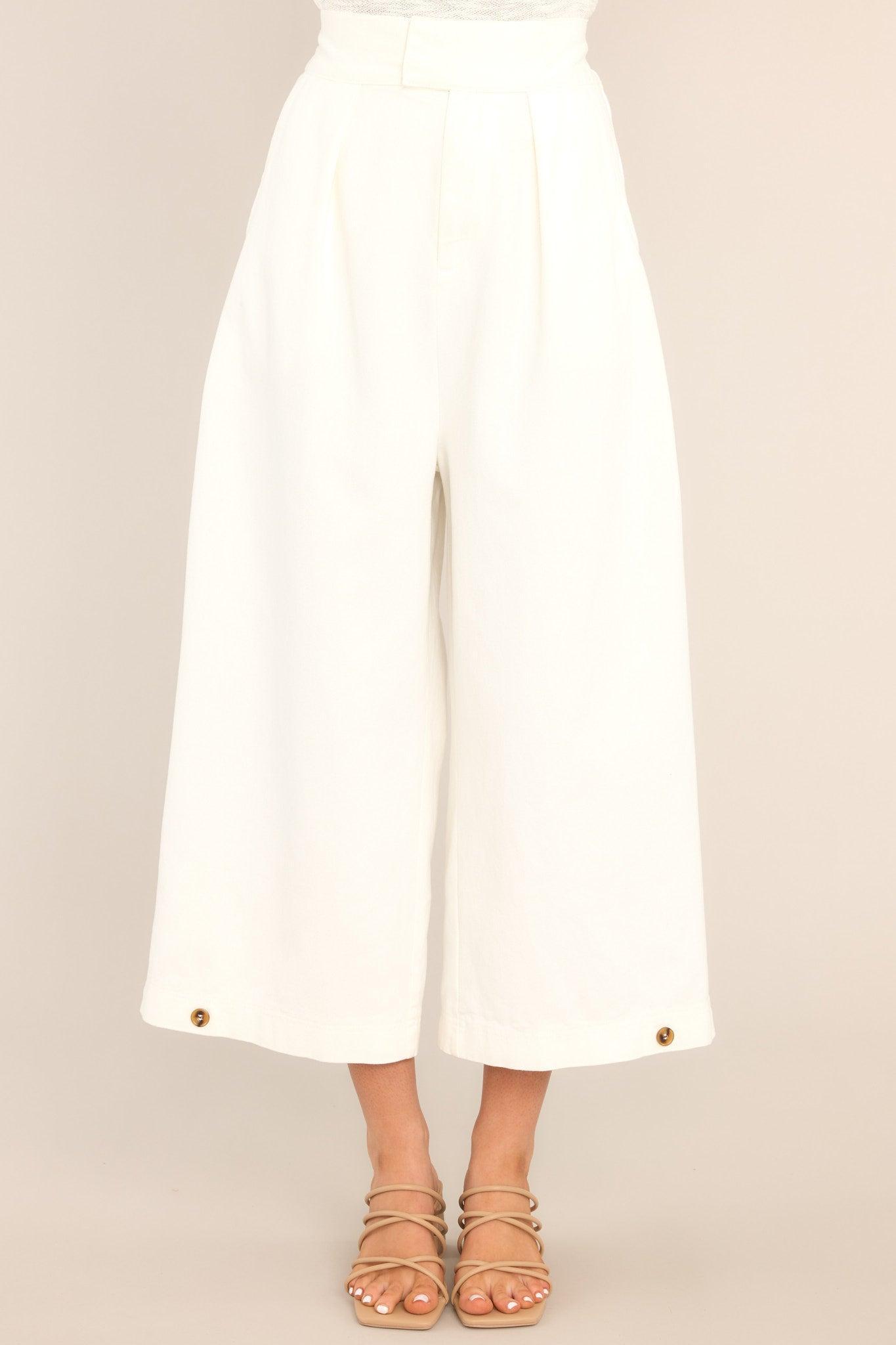 Coastal Comfort Ivory Pants Product Image