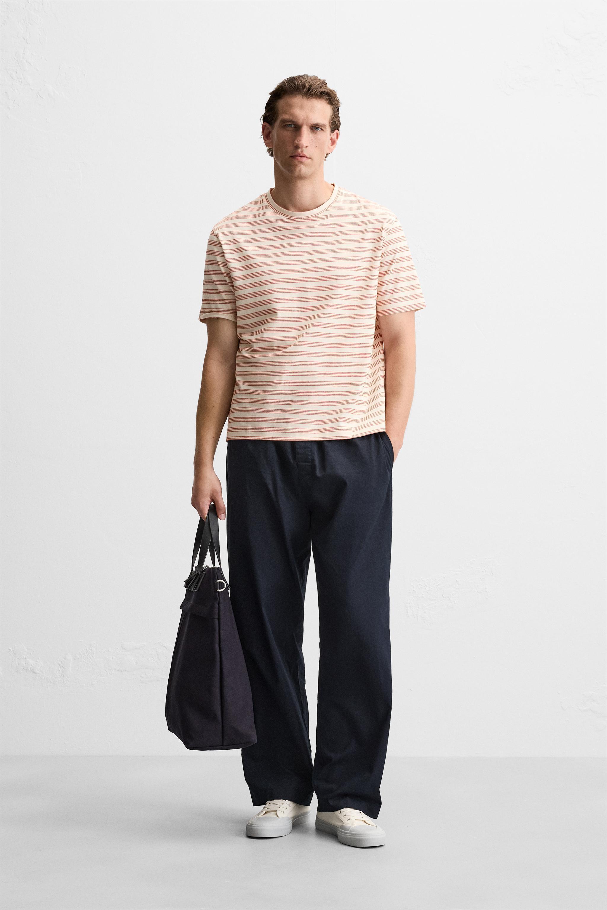 STRIPED JACQUARD T-SHIRT Product Image