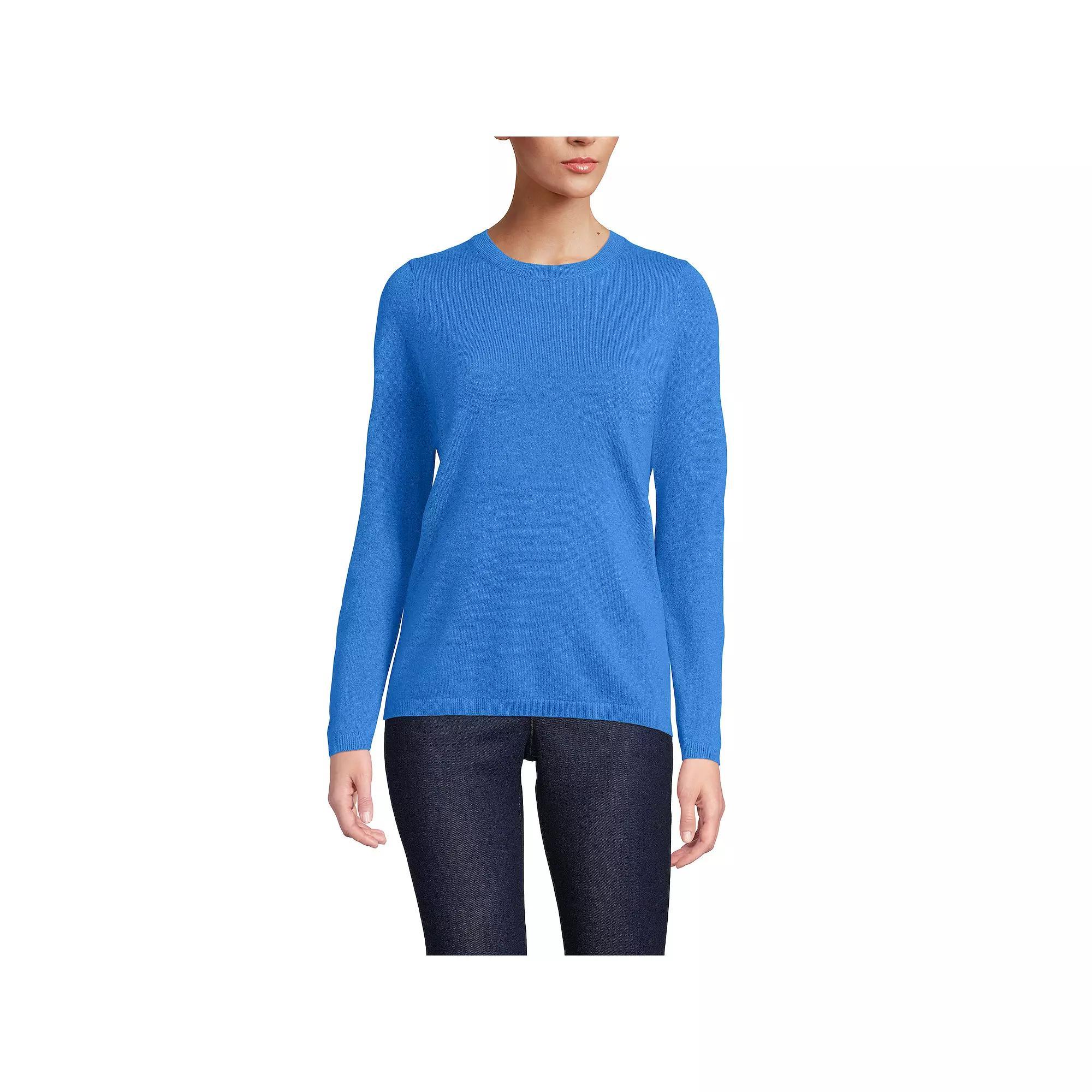 Women's Lands' End Crewneck Cashmere Sweater,  Product Image