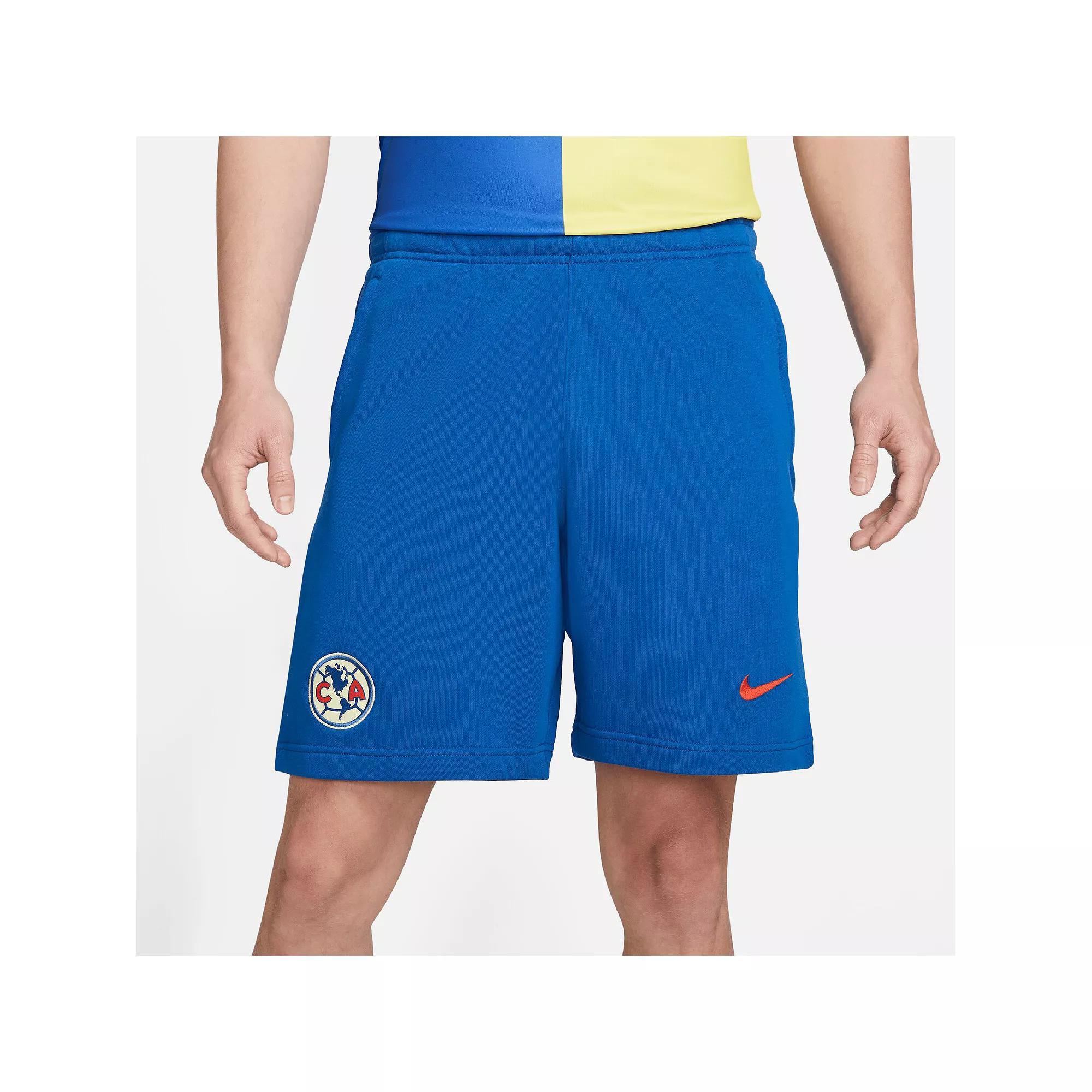 Men's Nike Blue Club America Fleece Shorts, Size: Small, Caf Blue Product Image
