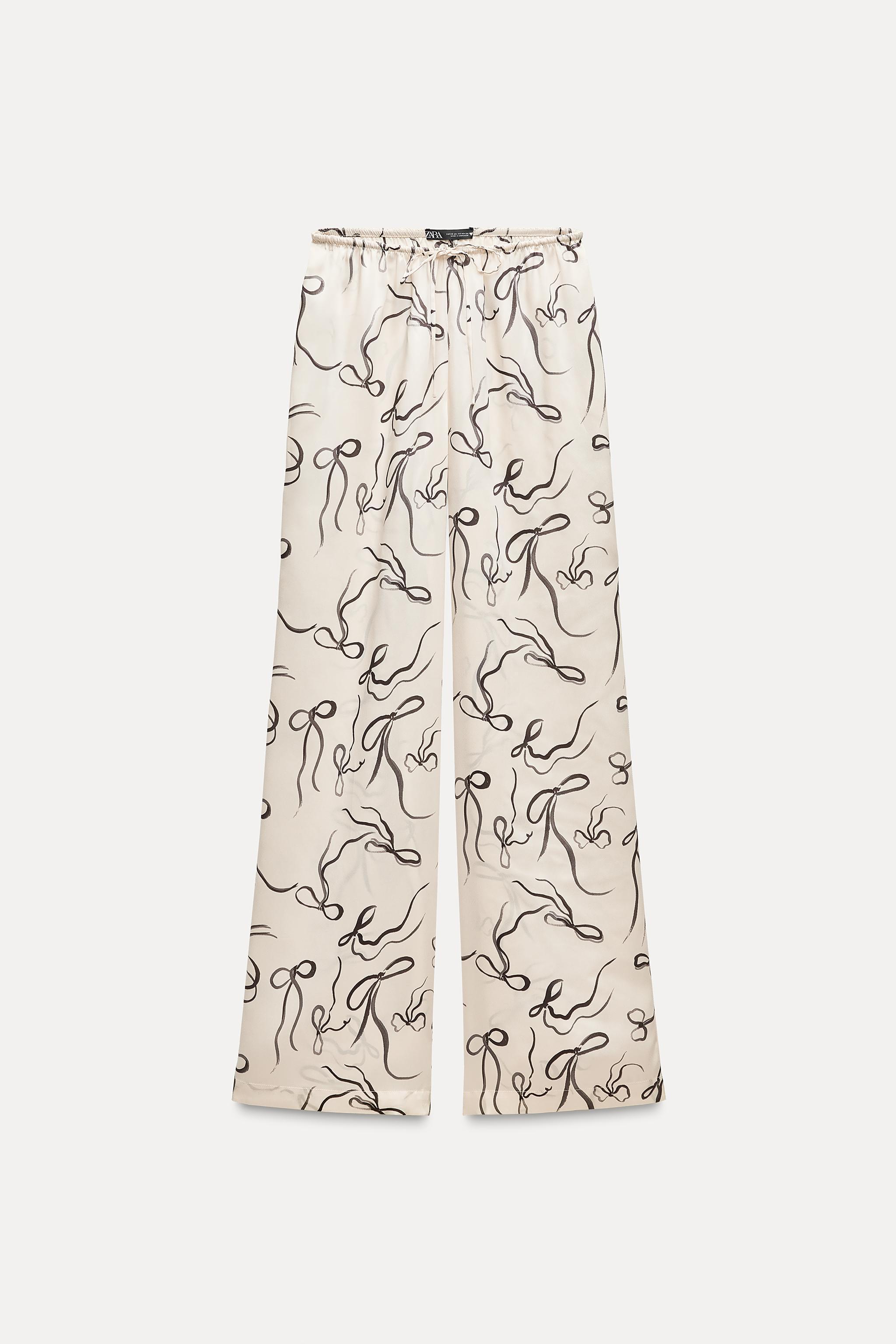 PRINTED PAJAMA-STYLE PANTS Product Image