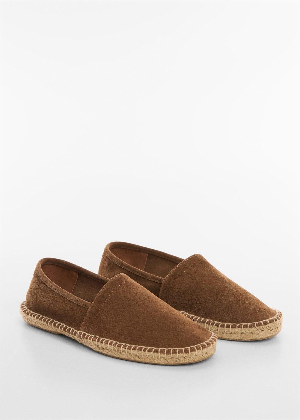 Mango Mens Jute Suede Leather Espadrilles Product Image