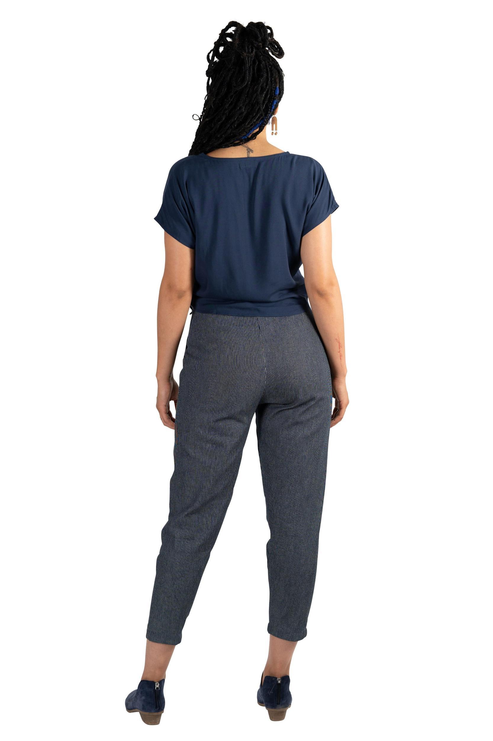 Dolman top in Navy Rayon Challis Product Image