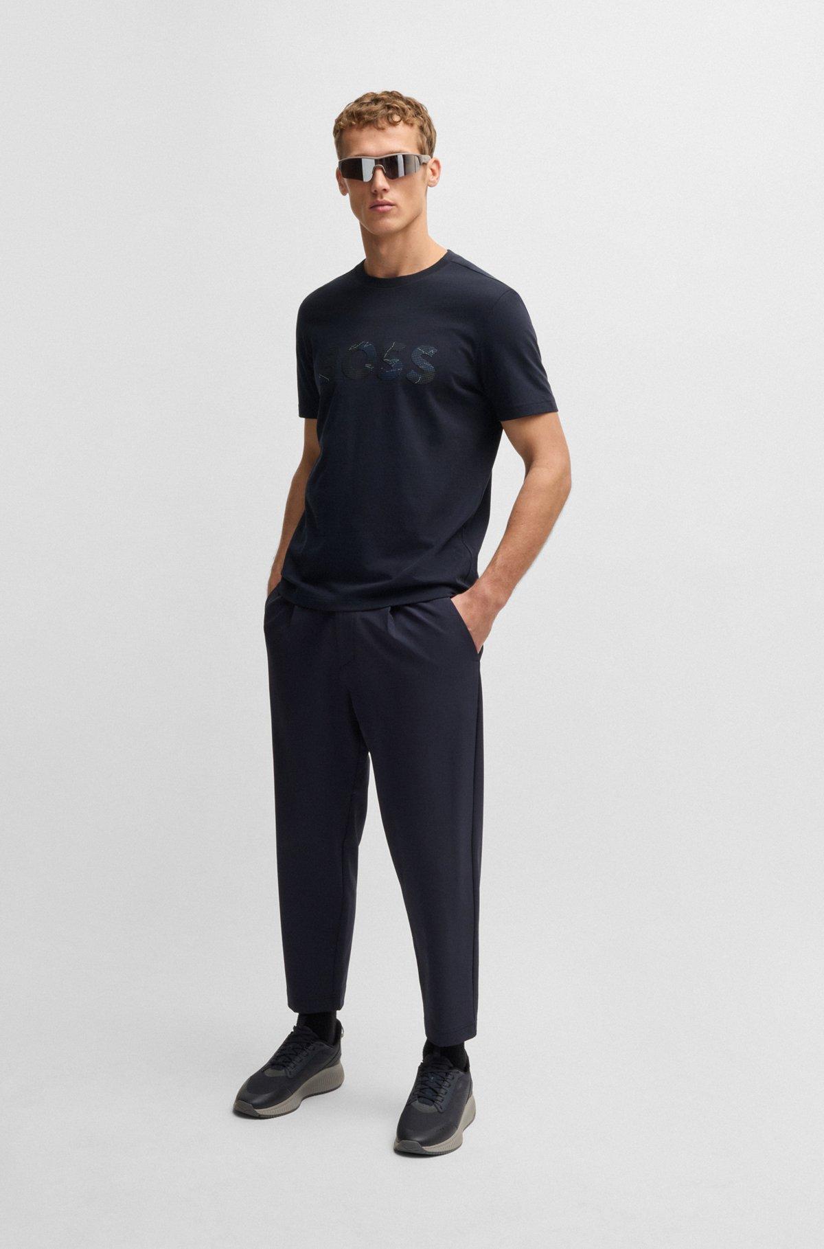 Cotton-jersey T-shirt with logo print Product Image