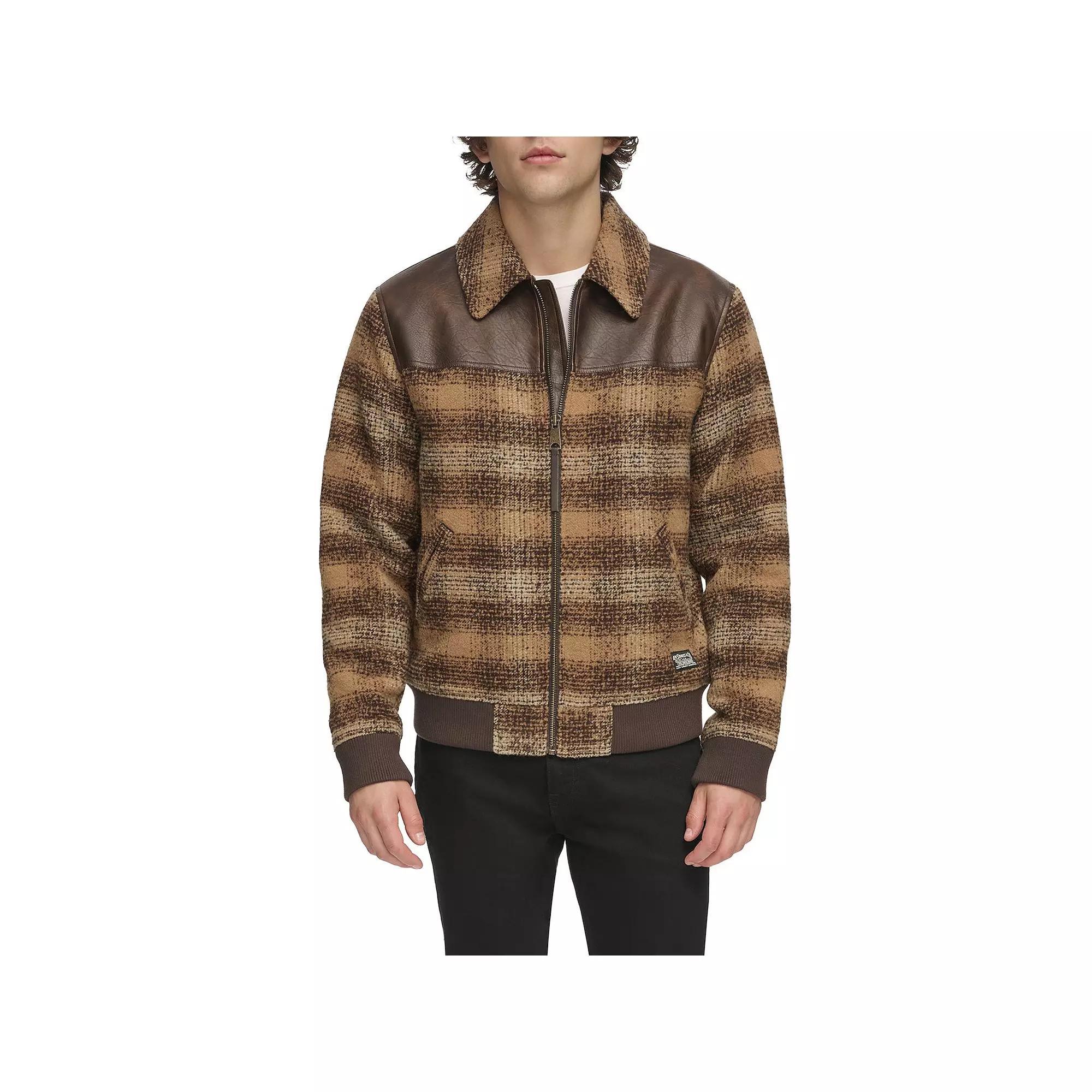 Men's Levi's® Faux Wool & Faux Leather Trucker Jacket,  Product Image