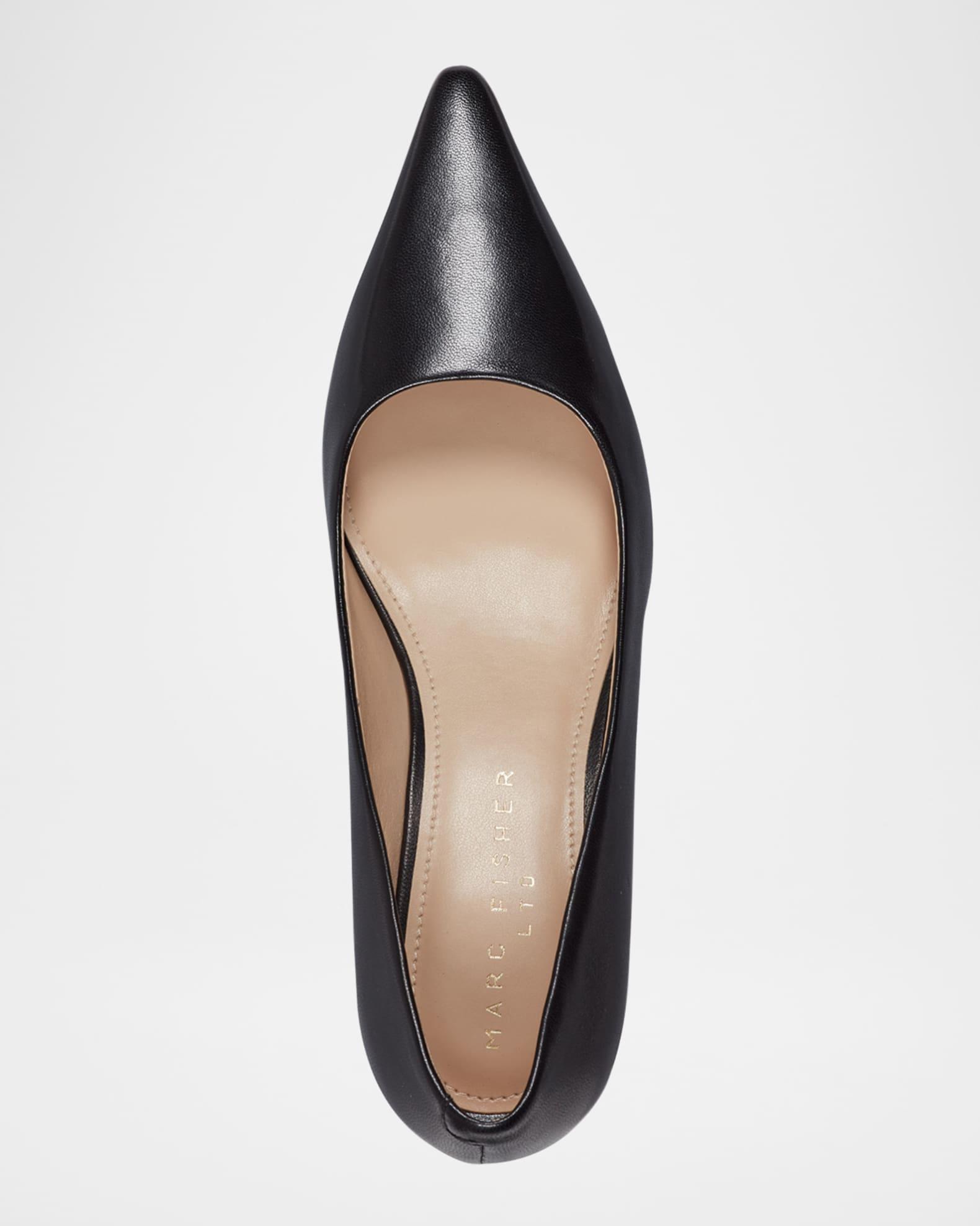 Calynna Leather Kitten-Heel Pumps Product Image