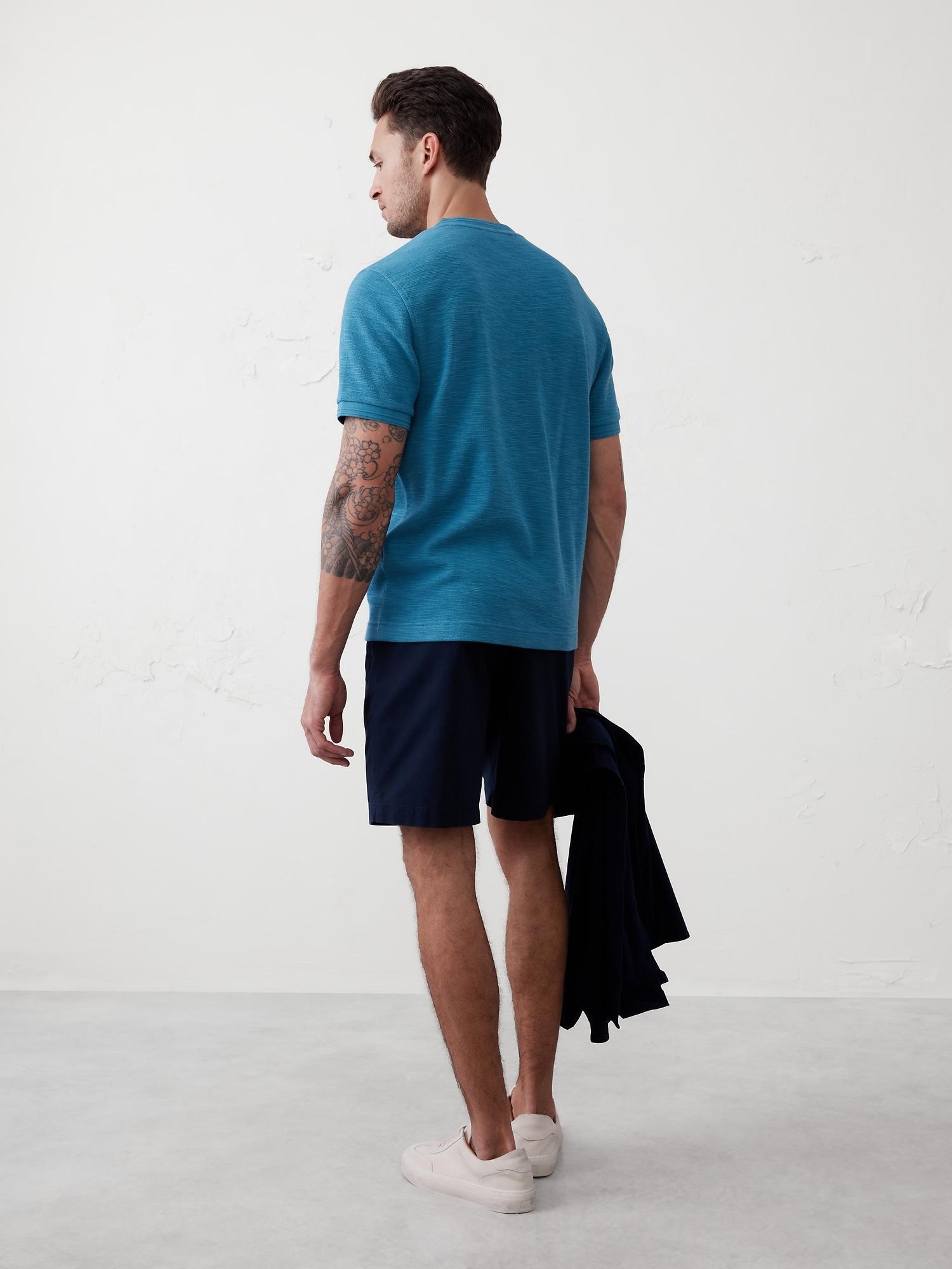 Textured Henley Product Image