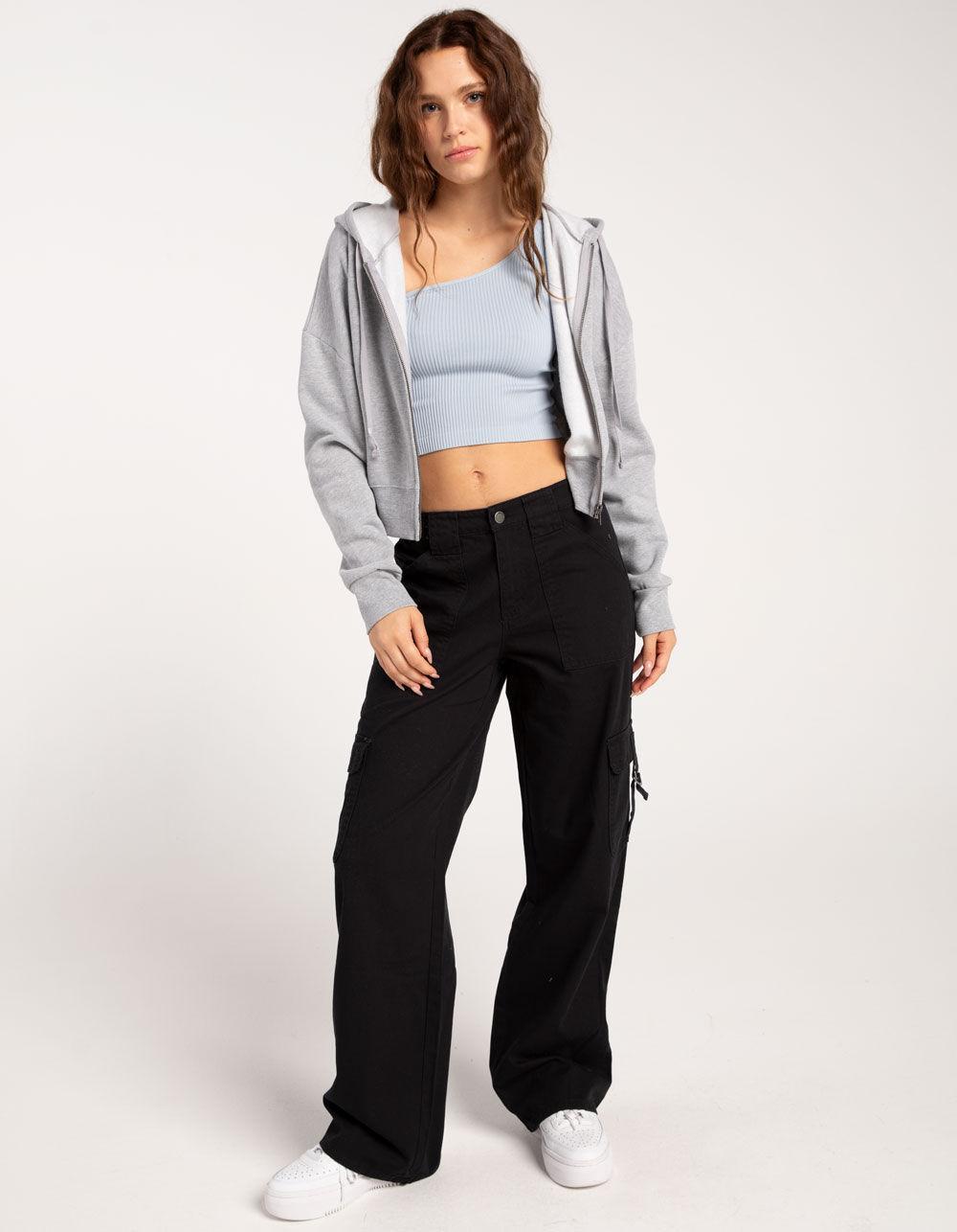 FULL TILT Seamless One Shoulder Womens Tank Top - DK GREEN Product Image