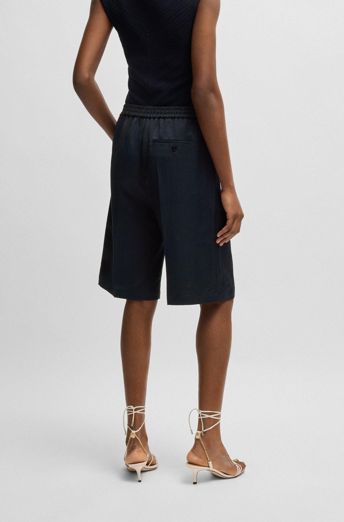 Relaxed-fit shorts with wide leg Product Image