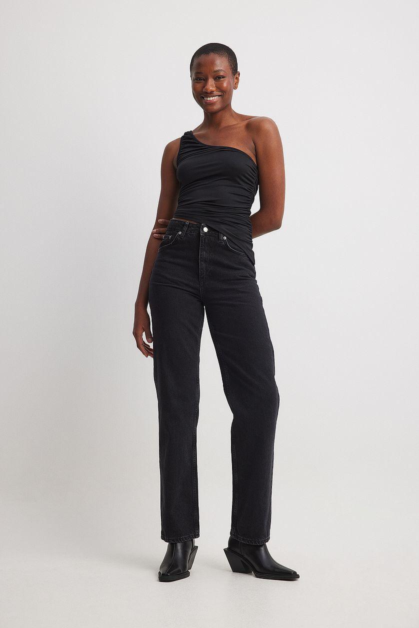 Asymmetric Side Jersey Top Product Image