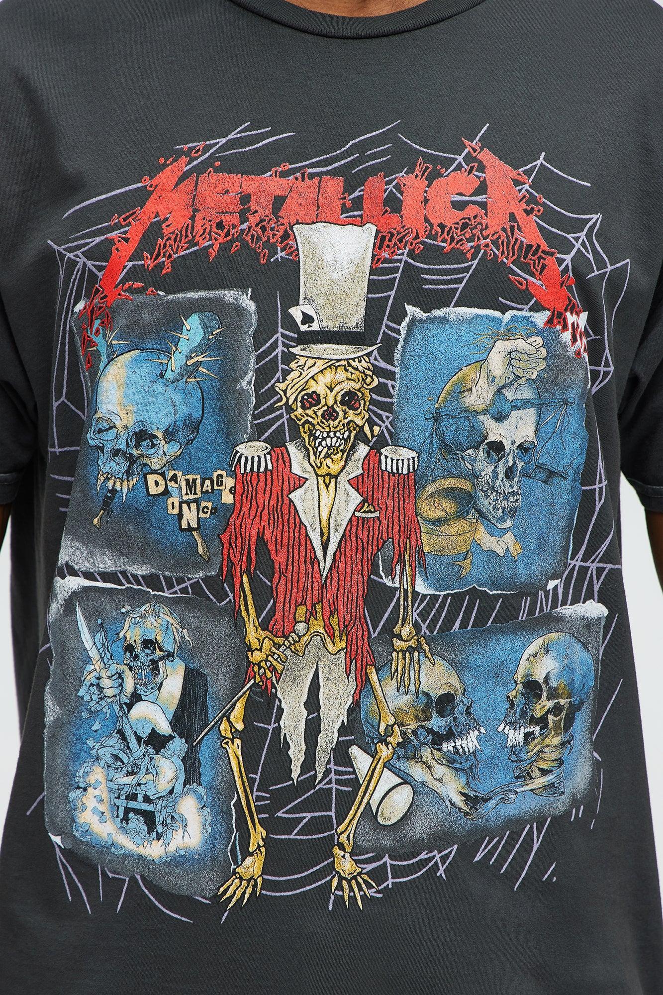 Metallica Skull Collage Short Sleeve Tee - Black Product Image