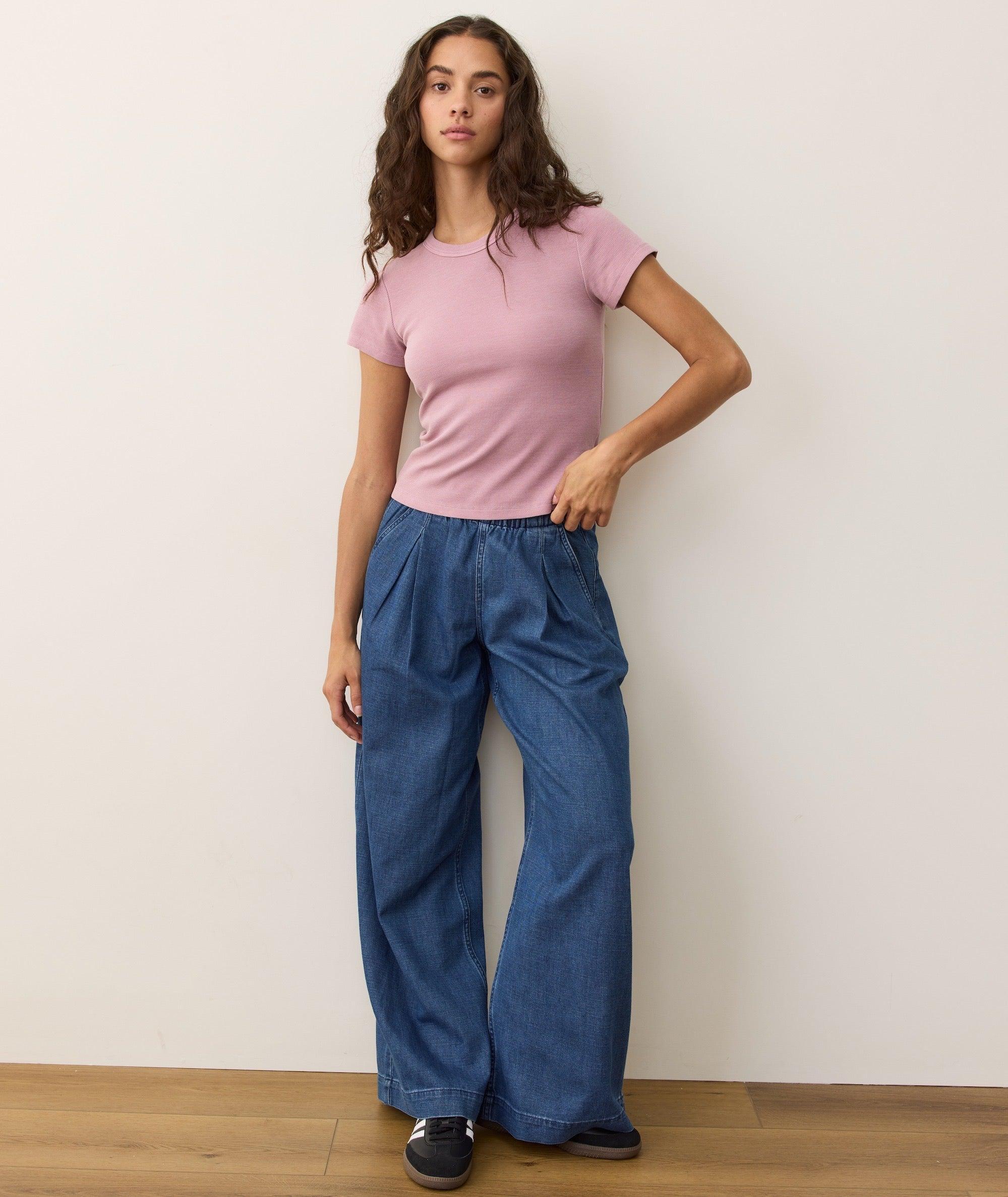 Lexi Rib Sun-In Crew Tee Product Image