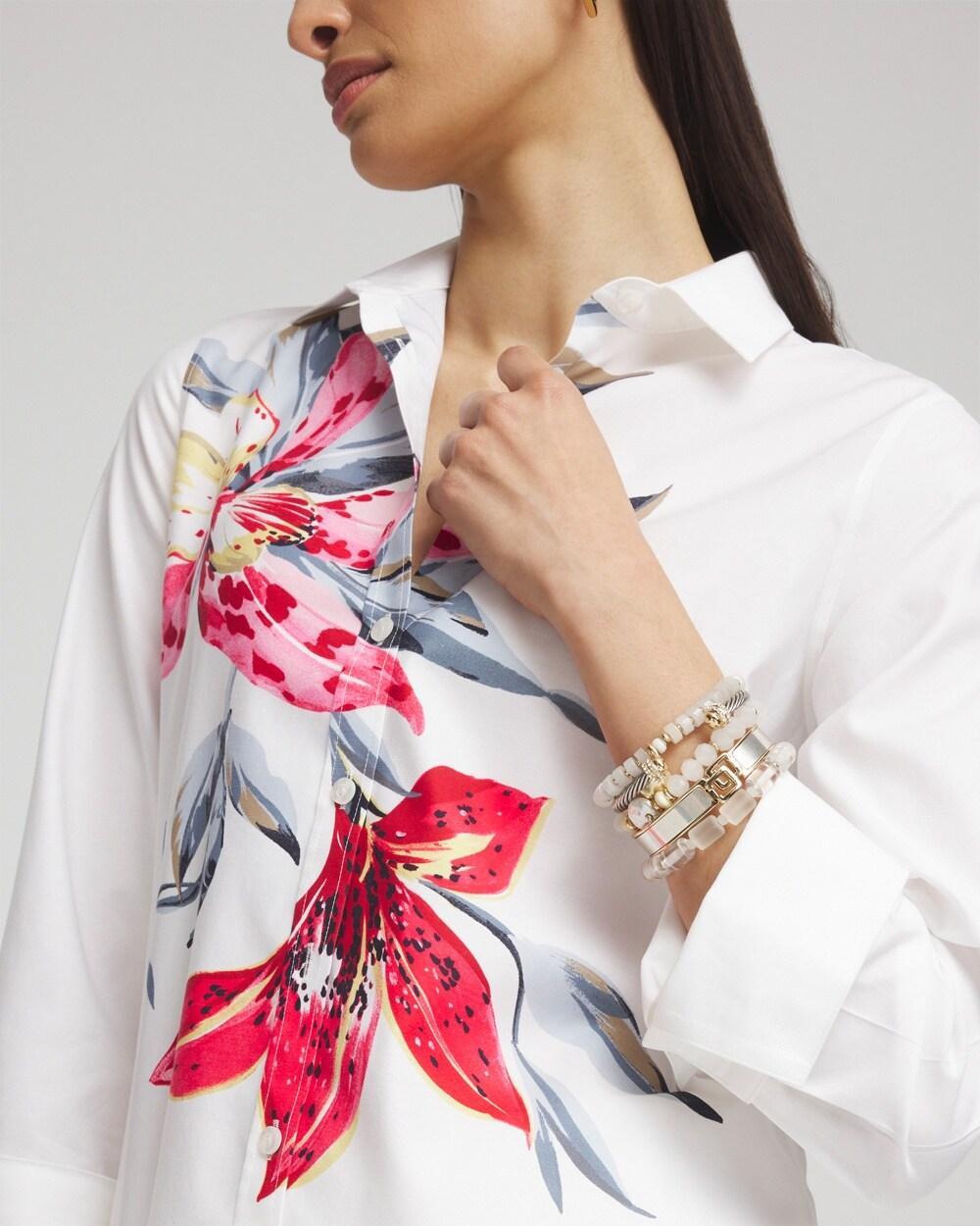 No Iron™ Stretch Floral Shirt Product Image