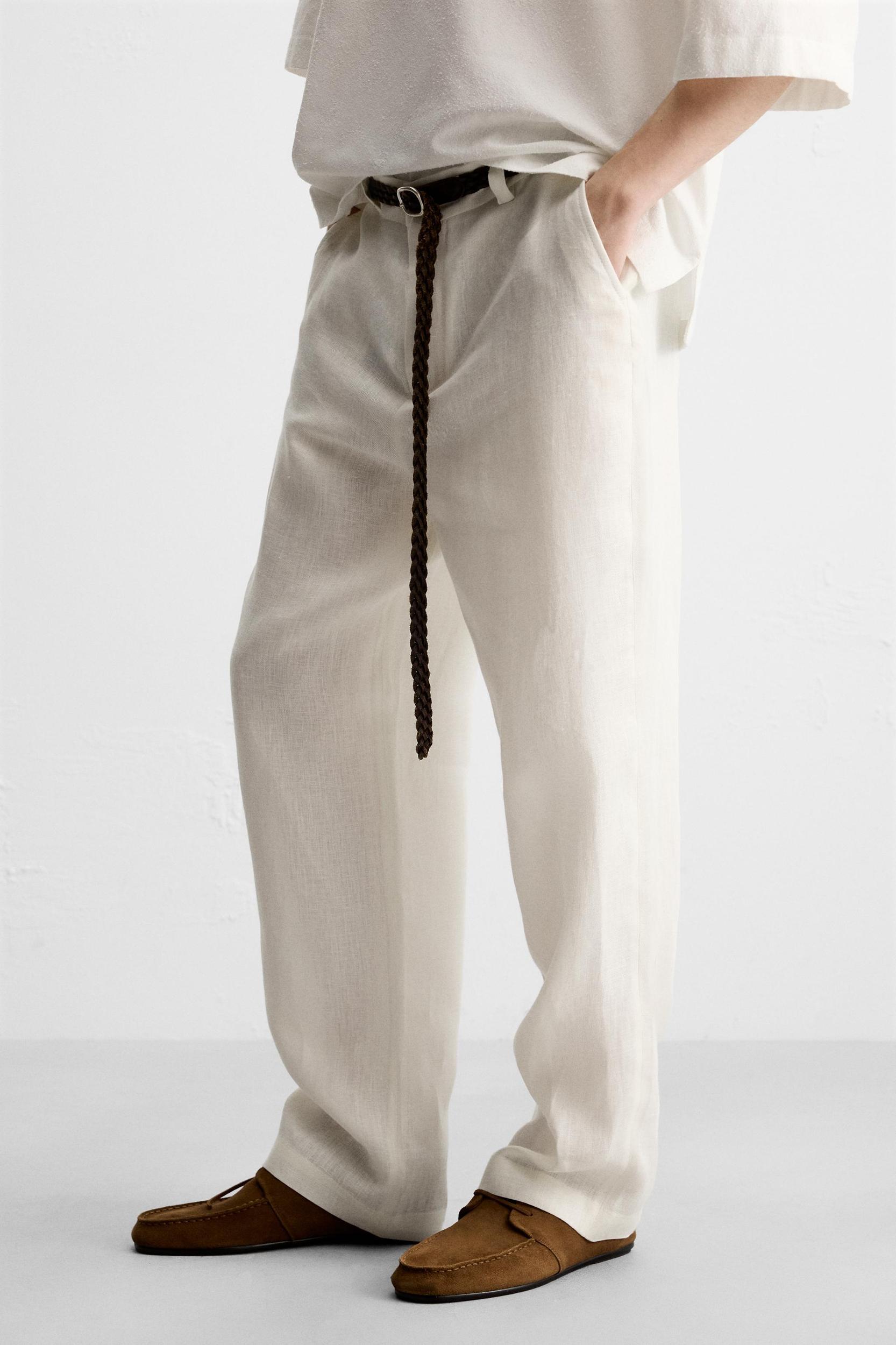 100% LINEN SUIT PANTS Product Image
