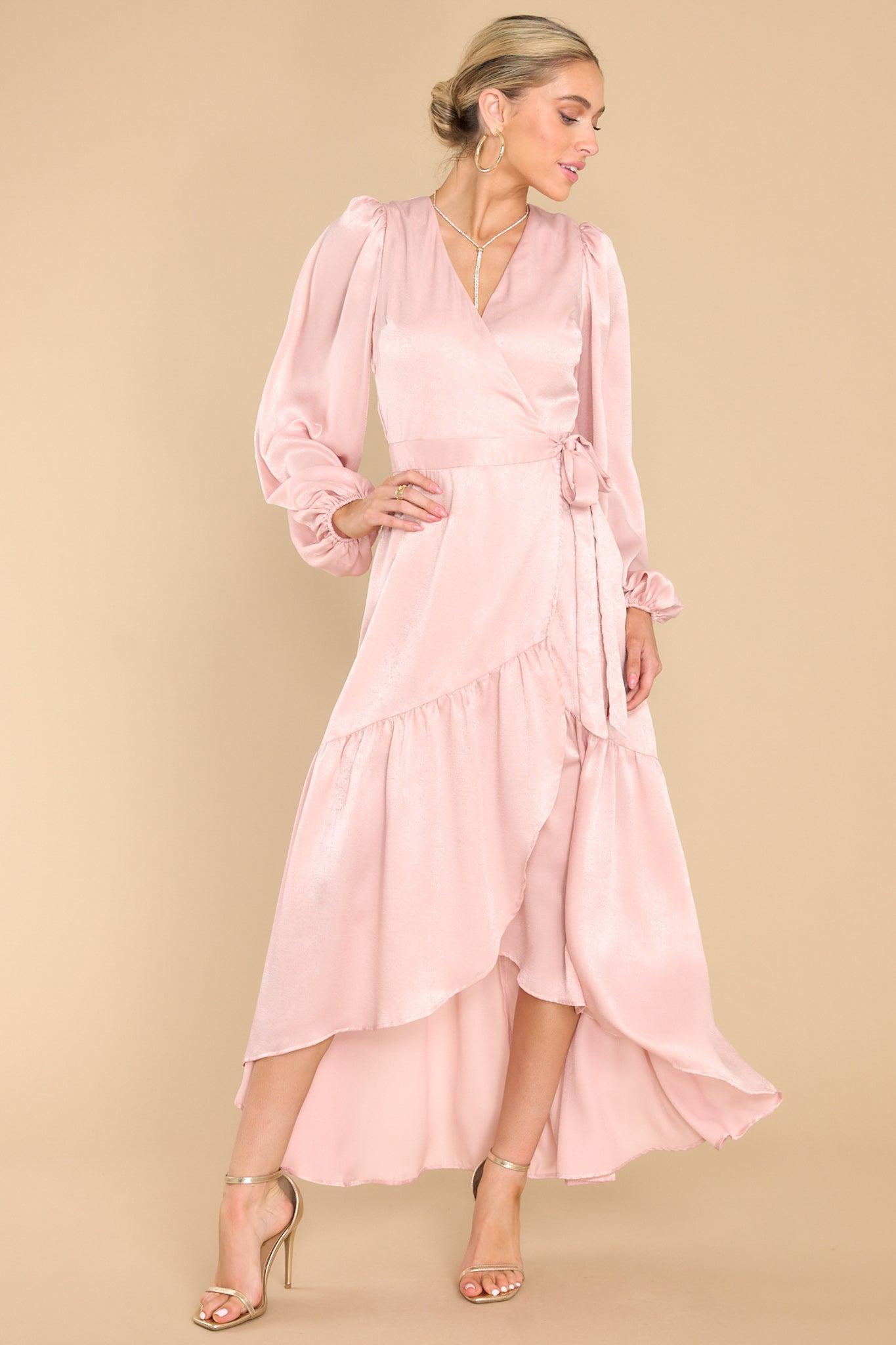 Aura You Enchant Me Dusty Pink Maxi Dress Product Image