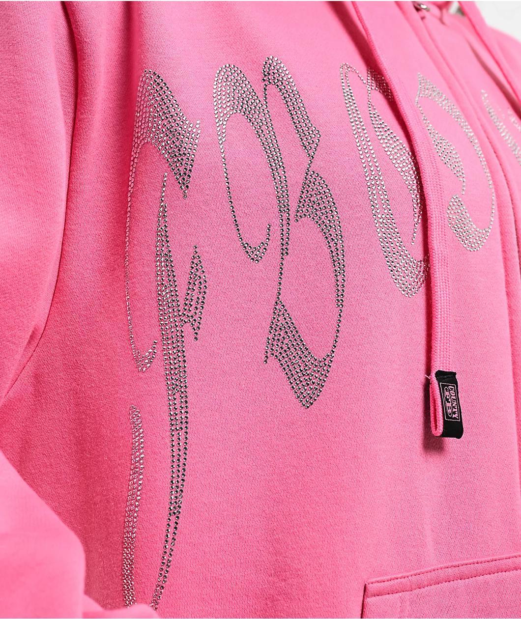 FB County Rhinestone Pink Hoodie Product Image