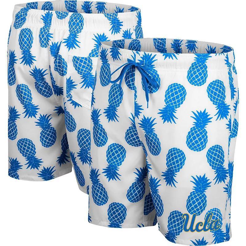 Mens Colosseum /Scarlet Ohio State Buckeyes Pineapple Swim Shorts Product Image