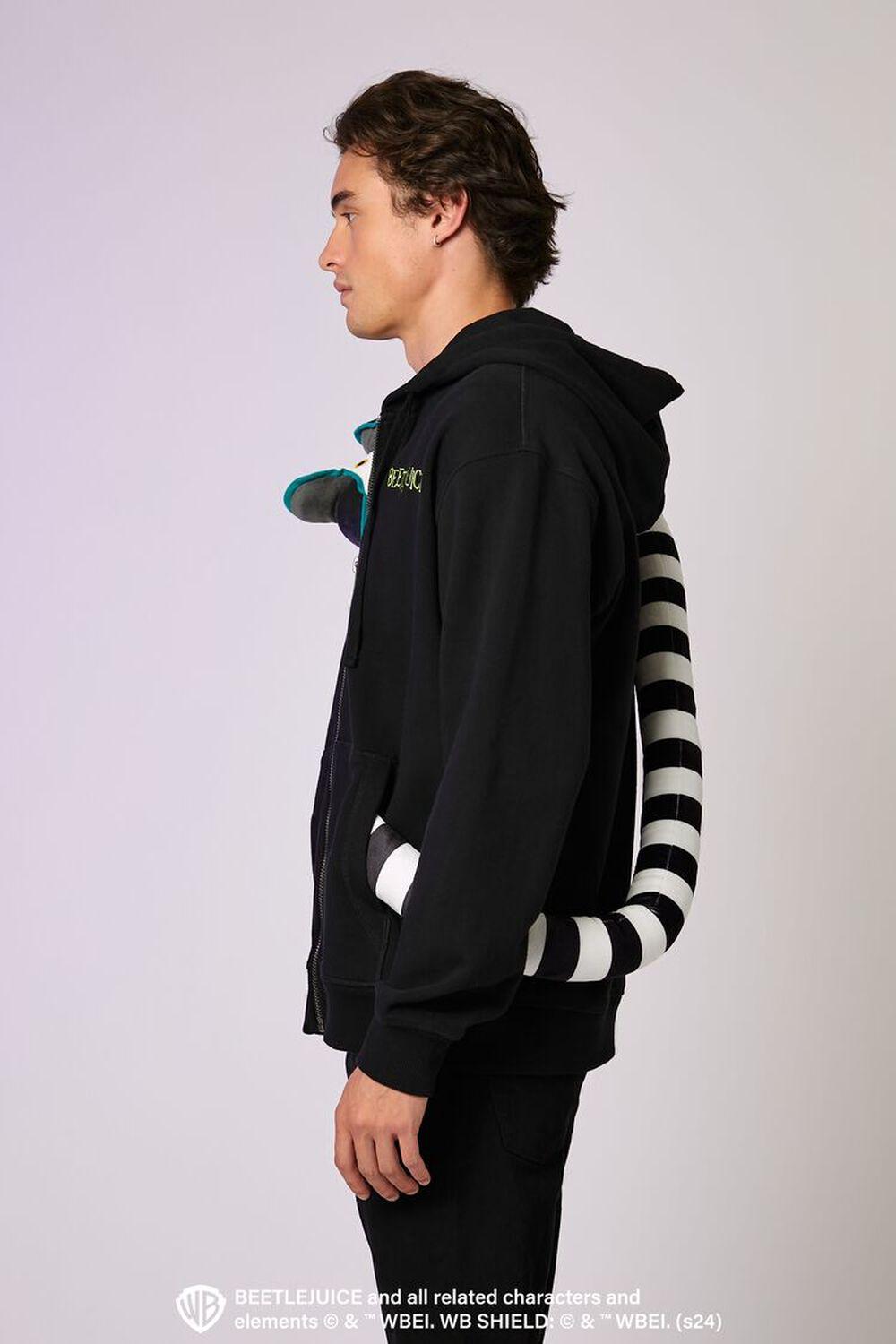 Beetlejuice Beetlejuice Sandworm Plush Zip-Up Hoodie | Forever 21 Product Image