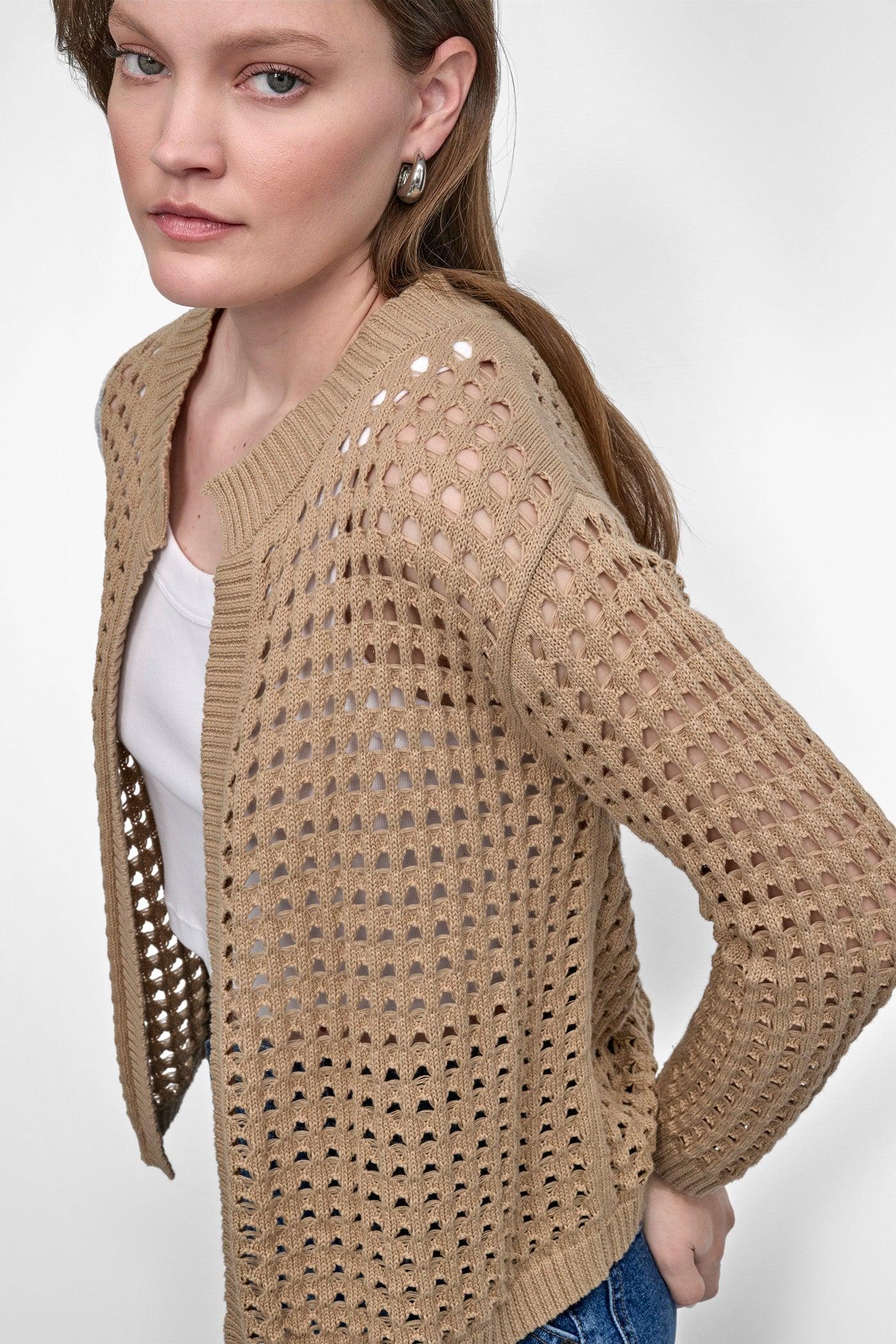OPEN-STITCH CARDIGAN Product Image