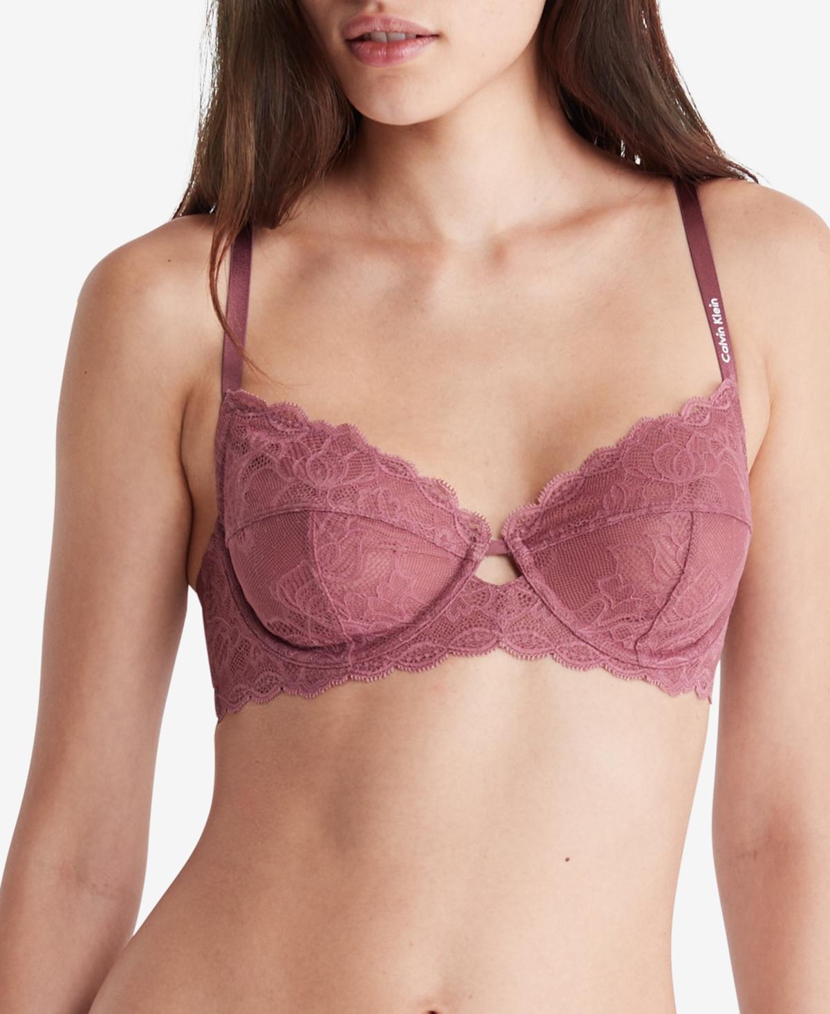 Calvin Klein Seductive Comfort Lace Unlined Full Coverage Bra QF1741, Womens Product Image