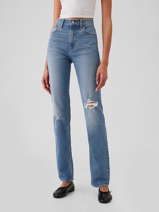 High Rise '90s Straight Jeans Product Image