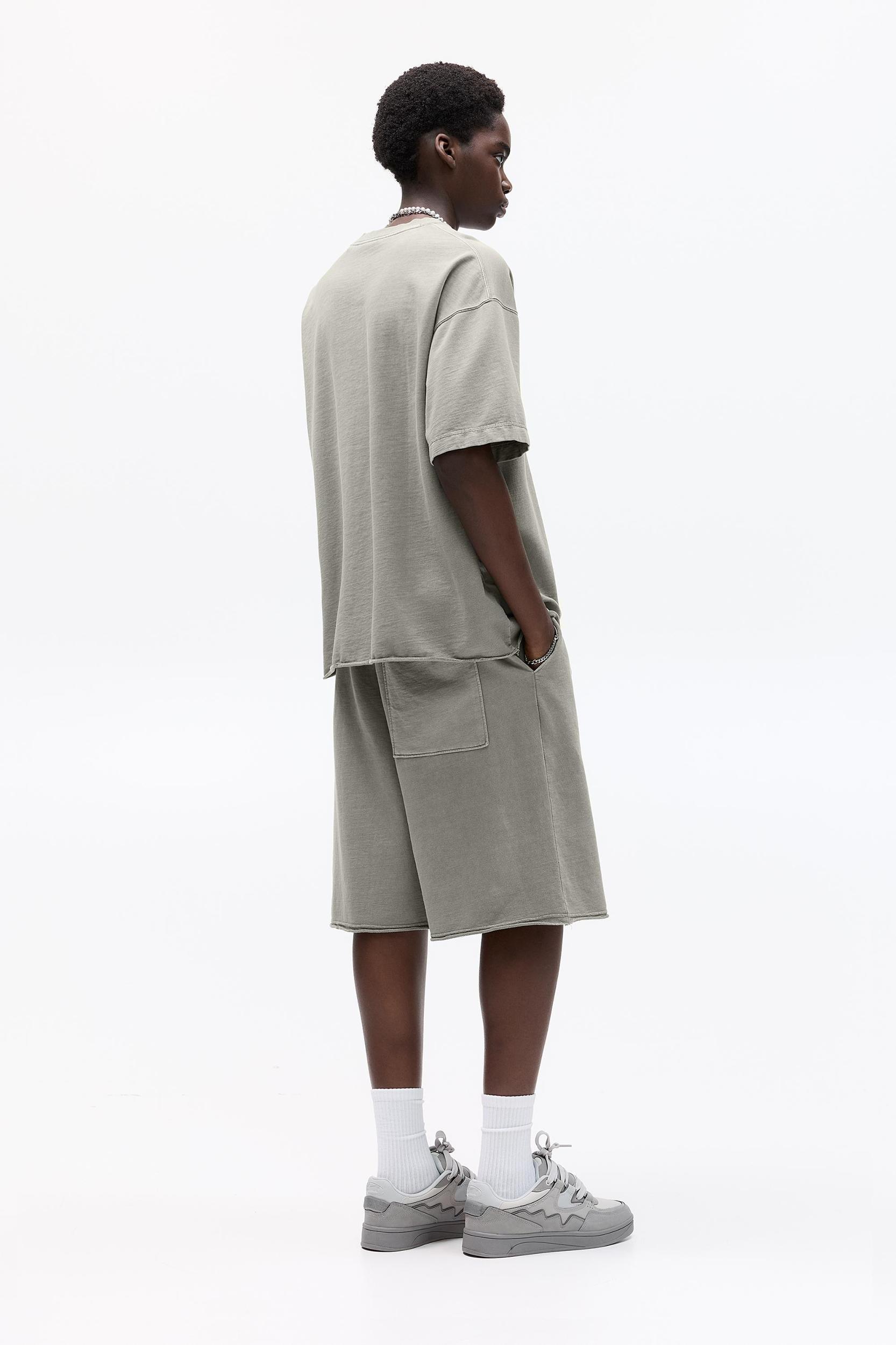 Baggy Bermuda sweat shorts Product Image