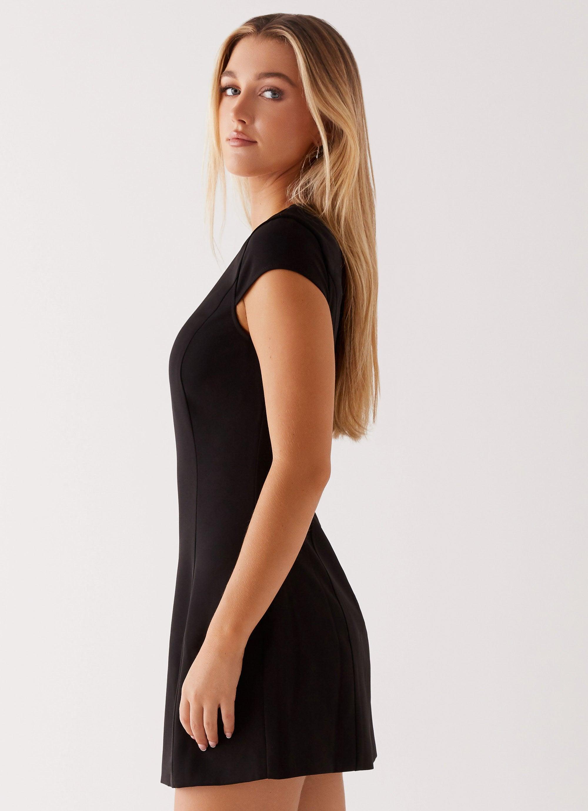 Tia Mini Dress - Black Product Image