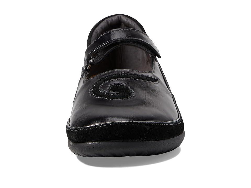 Naot Matai (Black Madras Leather/Black Suede) Women's Maryjane Shoes Product Image