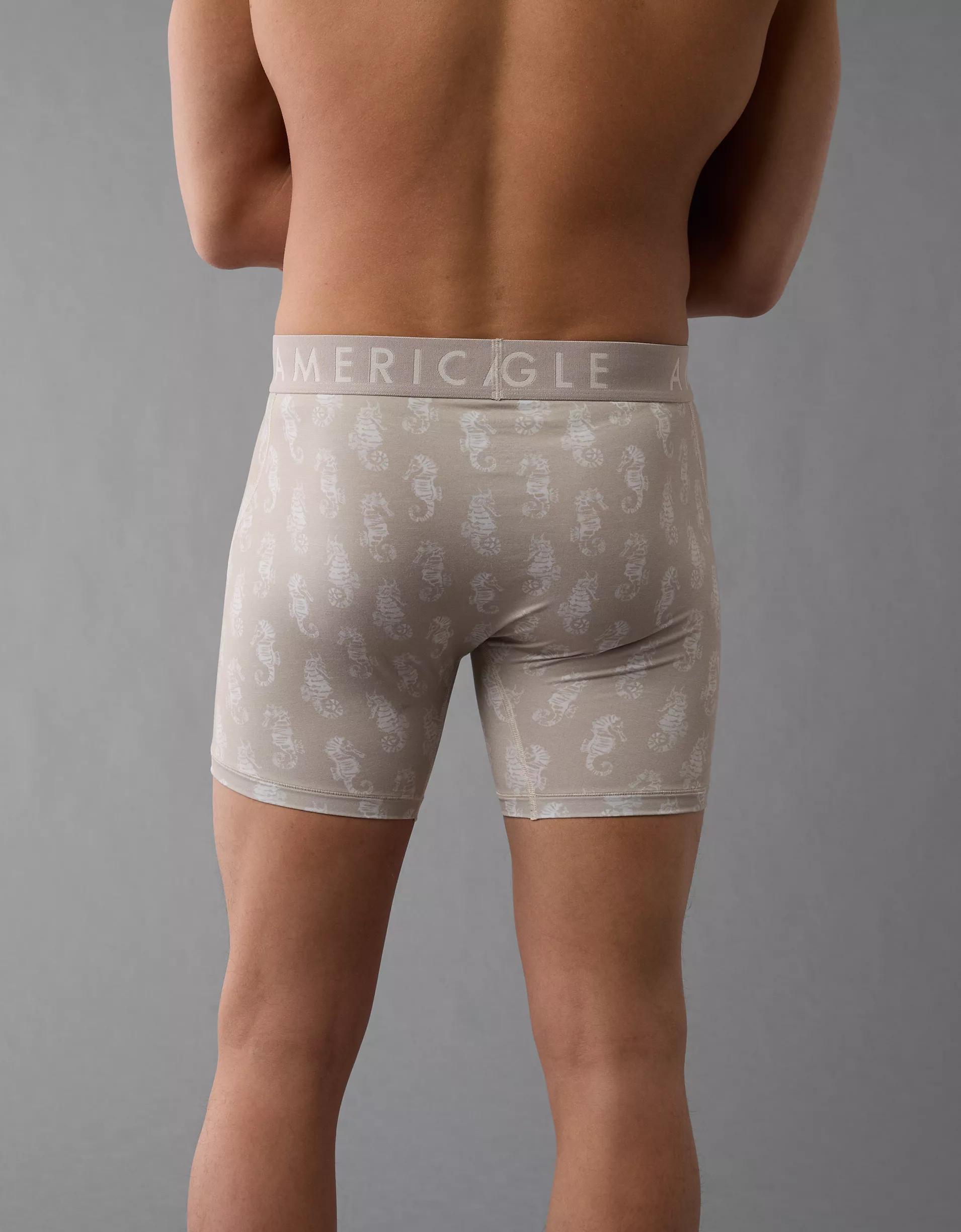 AEO Men's Seahorse Stamp 6" Flex Boxer Brief Product Image
