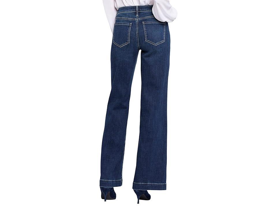 NYDJ Teresa Stretch Denim Mid Rise Wide Leg Jeans Product Image