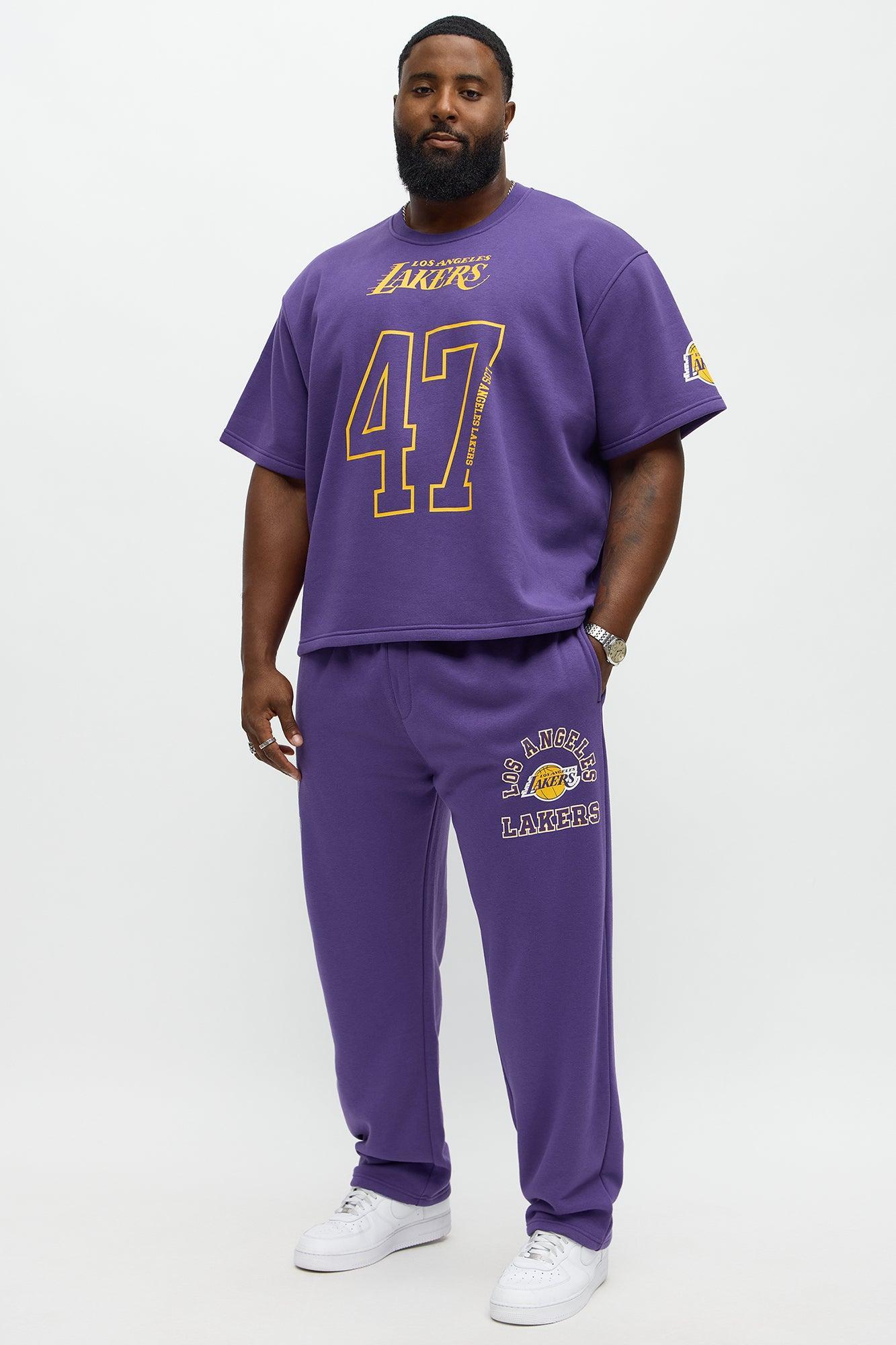 Lakers Oversized Tee - Purple Male Product Image