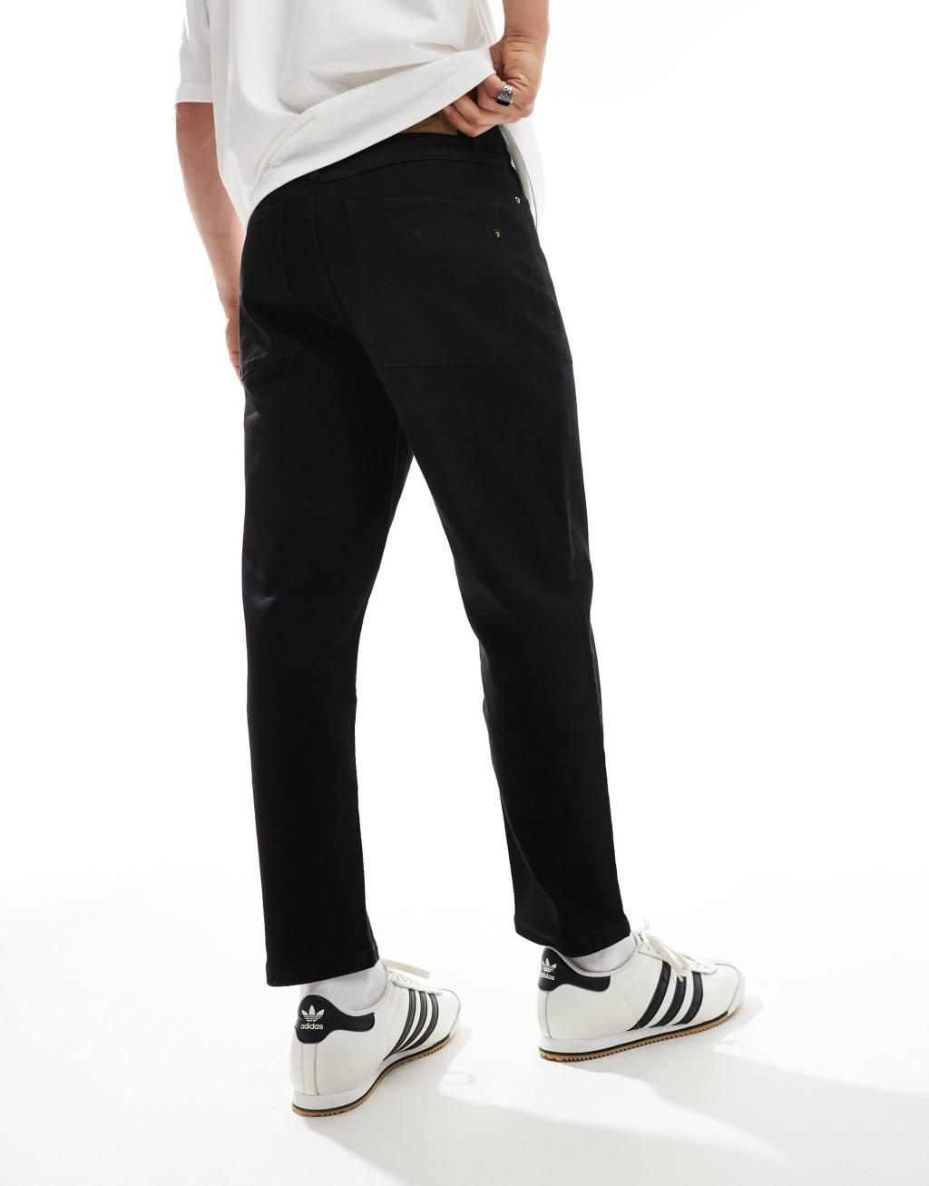 Farah hawtin straight jeans in black  Product Image