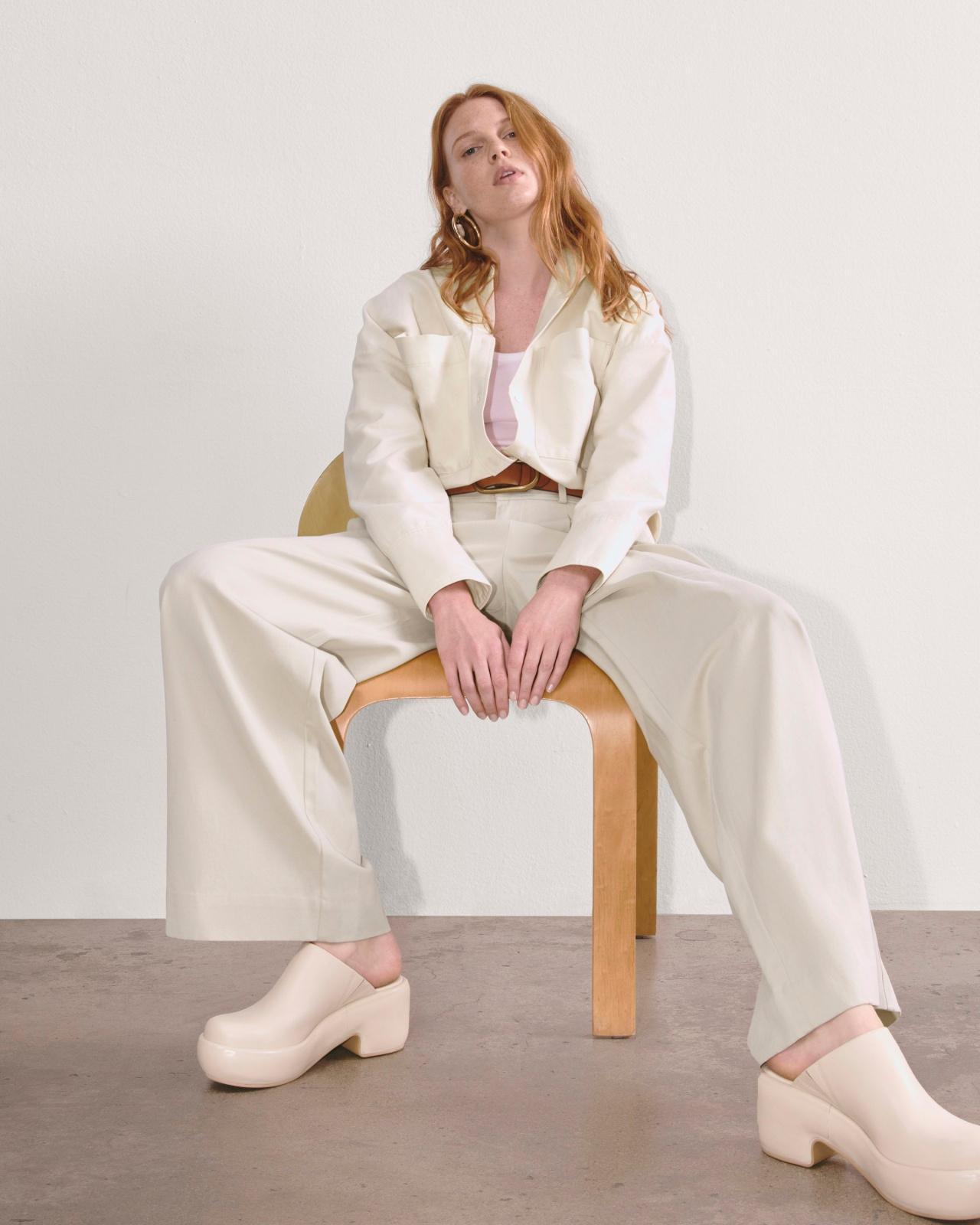 Womens Draper Pleated Pant in Buttersmooth by Everlane Product Image