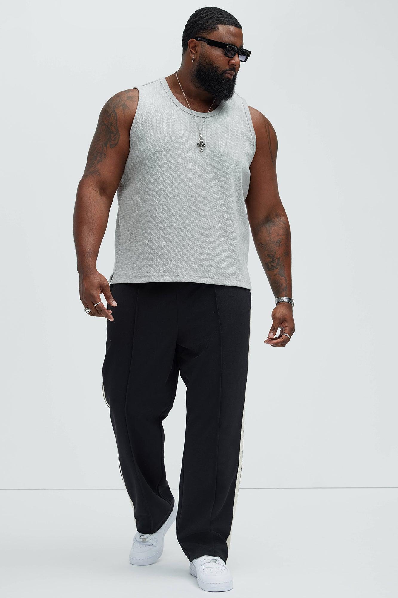Dudley Textured Relaxed Tank - Stone Product Image