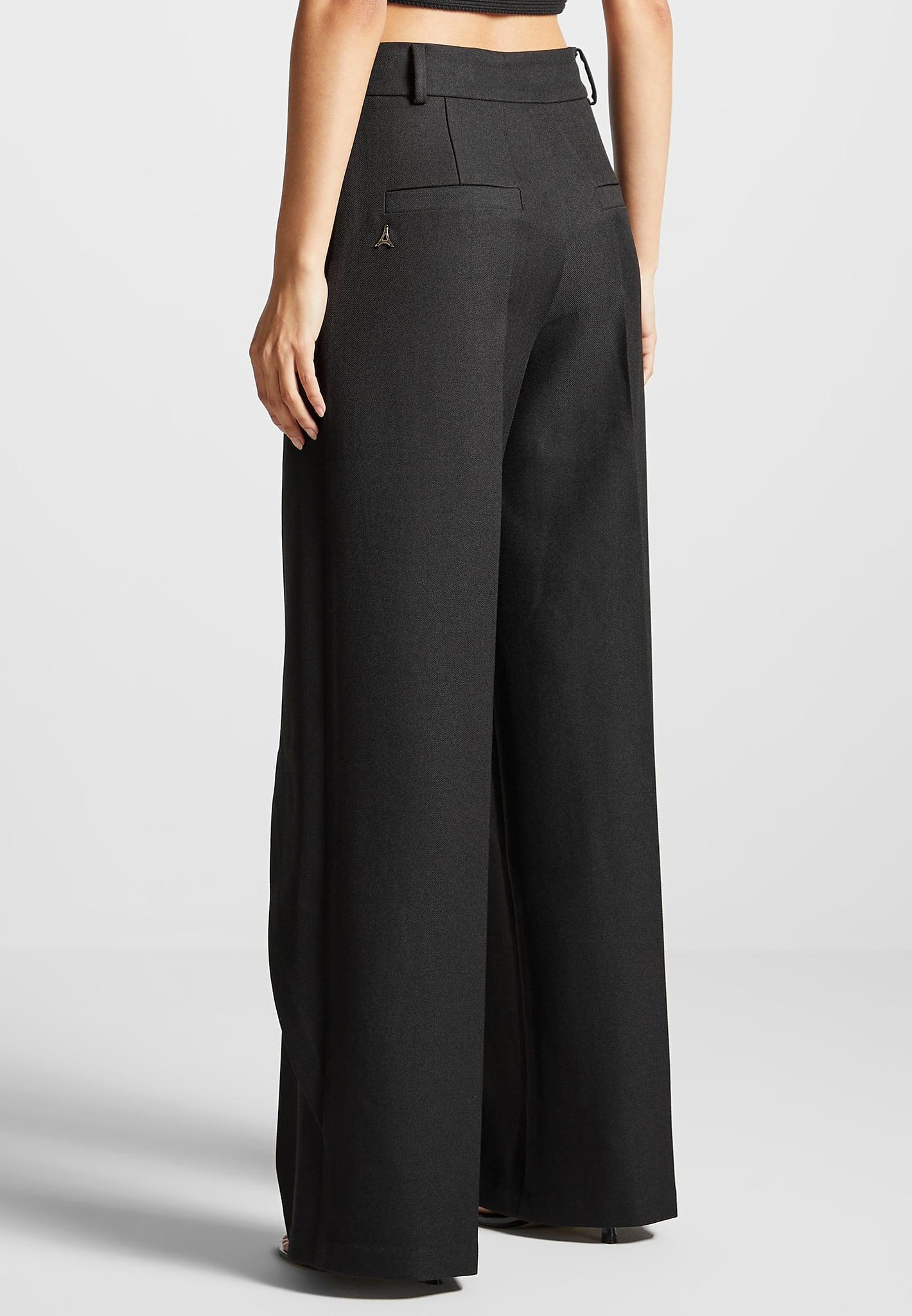 Wrap Tailored Trousers - Black Female Product Image