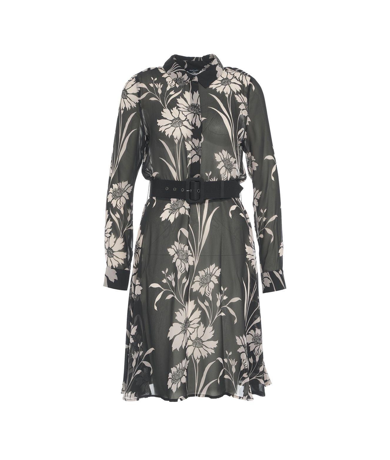Midi dress with floral pattern Product Image