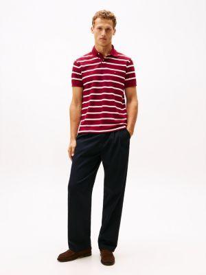 Regular Fit Stripe Wicking Polo Product Image
