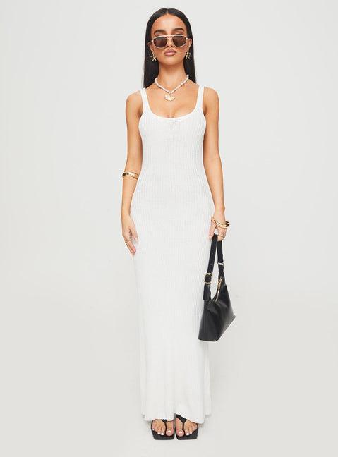 Spirited Maxi Dress White Product Image