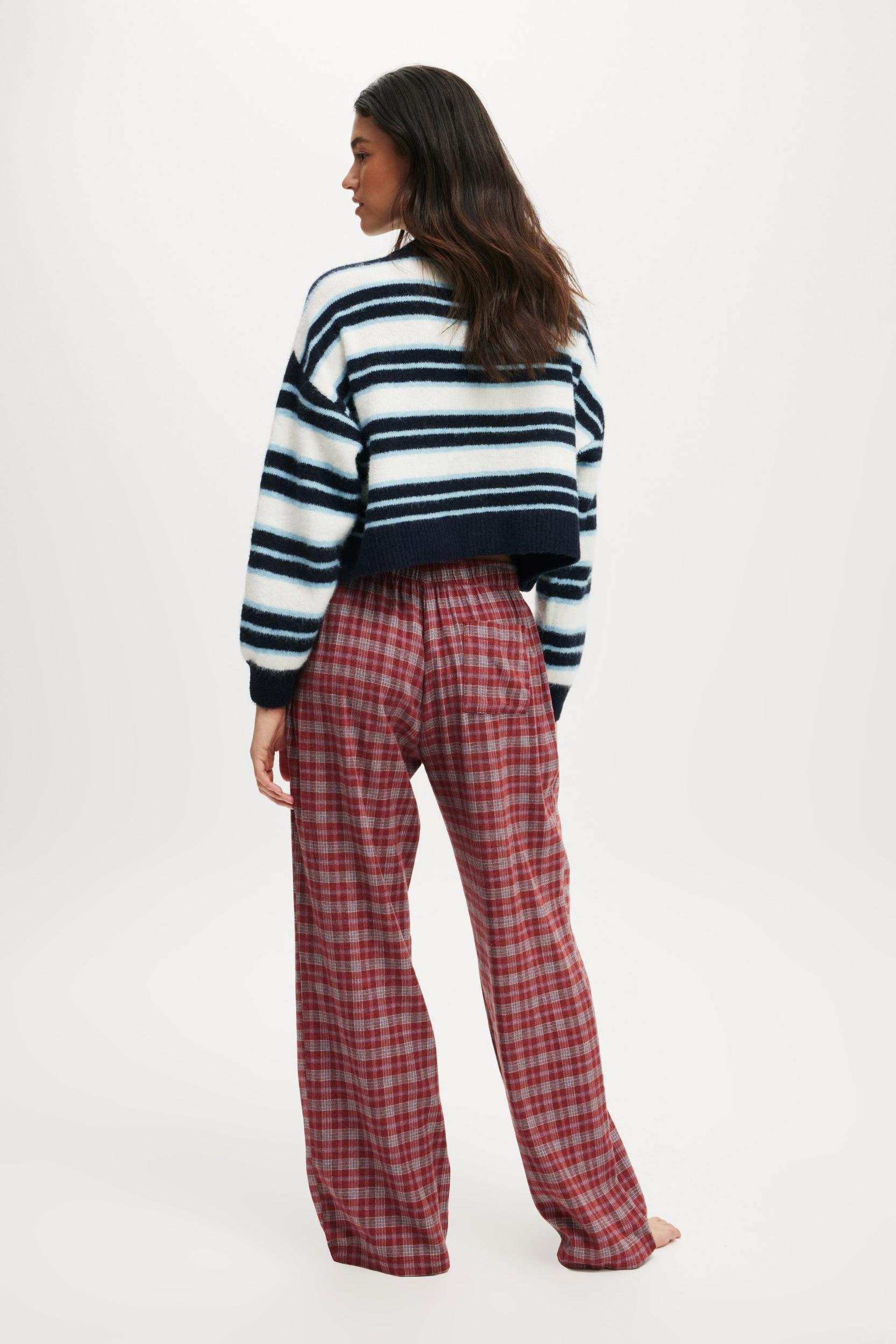 Flannel Wide Leg Pant Product Image