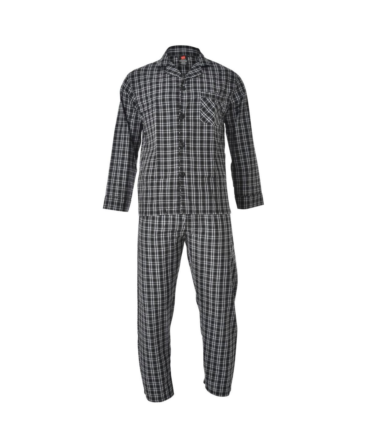 Big & Tall Hanes® Classics Pajama Set, Men's, Size: Large Tall, Red Plaid Product Image