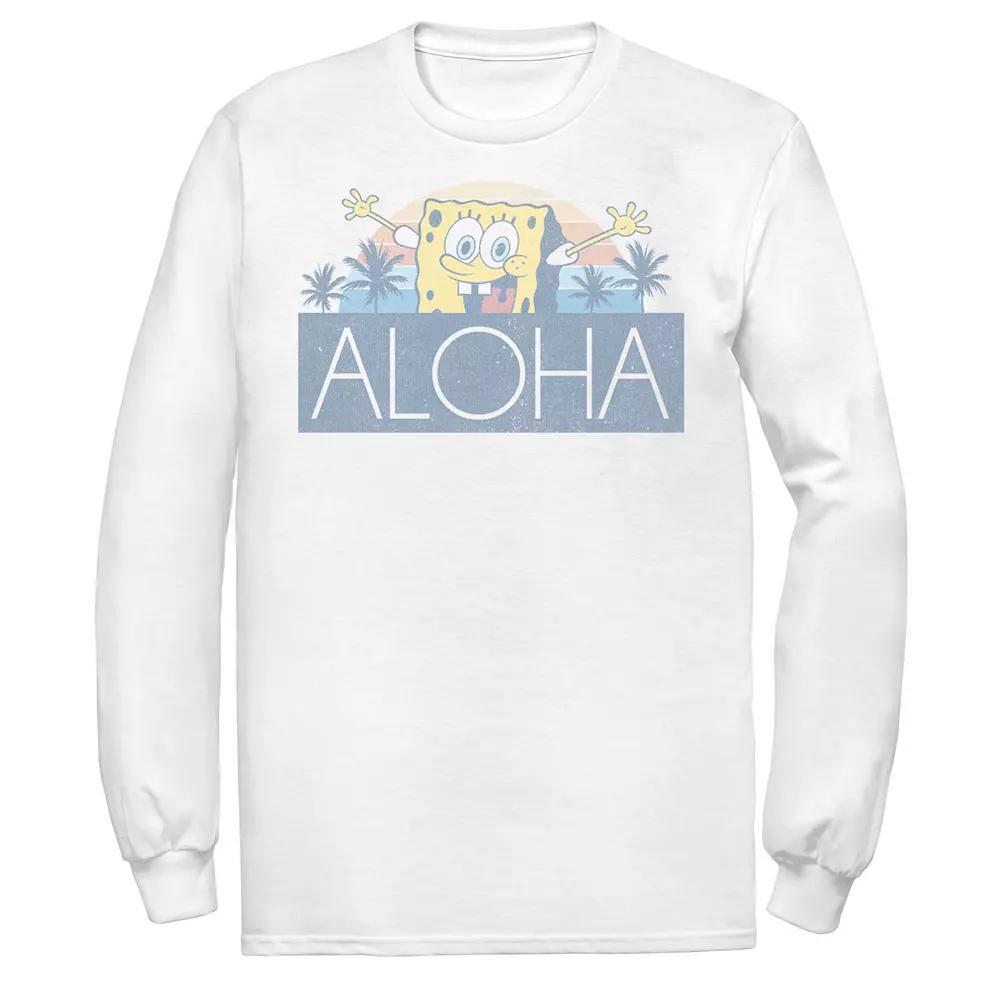 Men's Nickelodeon SpongeBob SquarePants Aloha Vintage Sunset Tee,  Product Image
