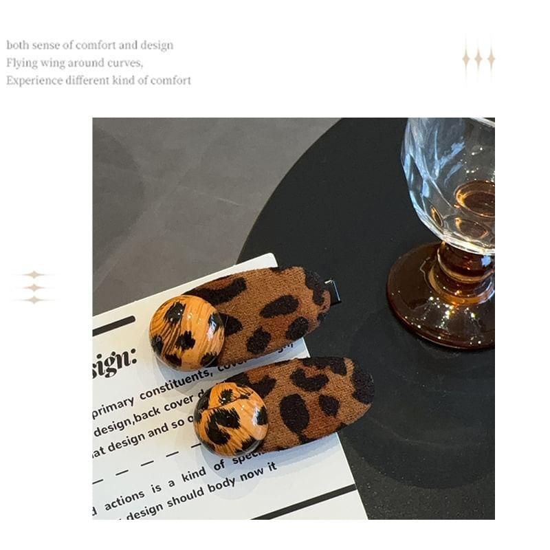 Leopard Print Hair Clip Product Image