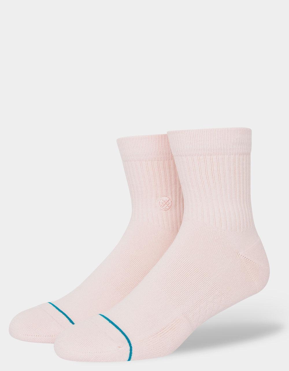 STANCE Icon Mens Quarter Socks - PINK Product Image