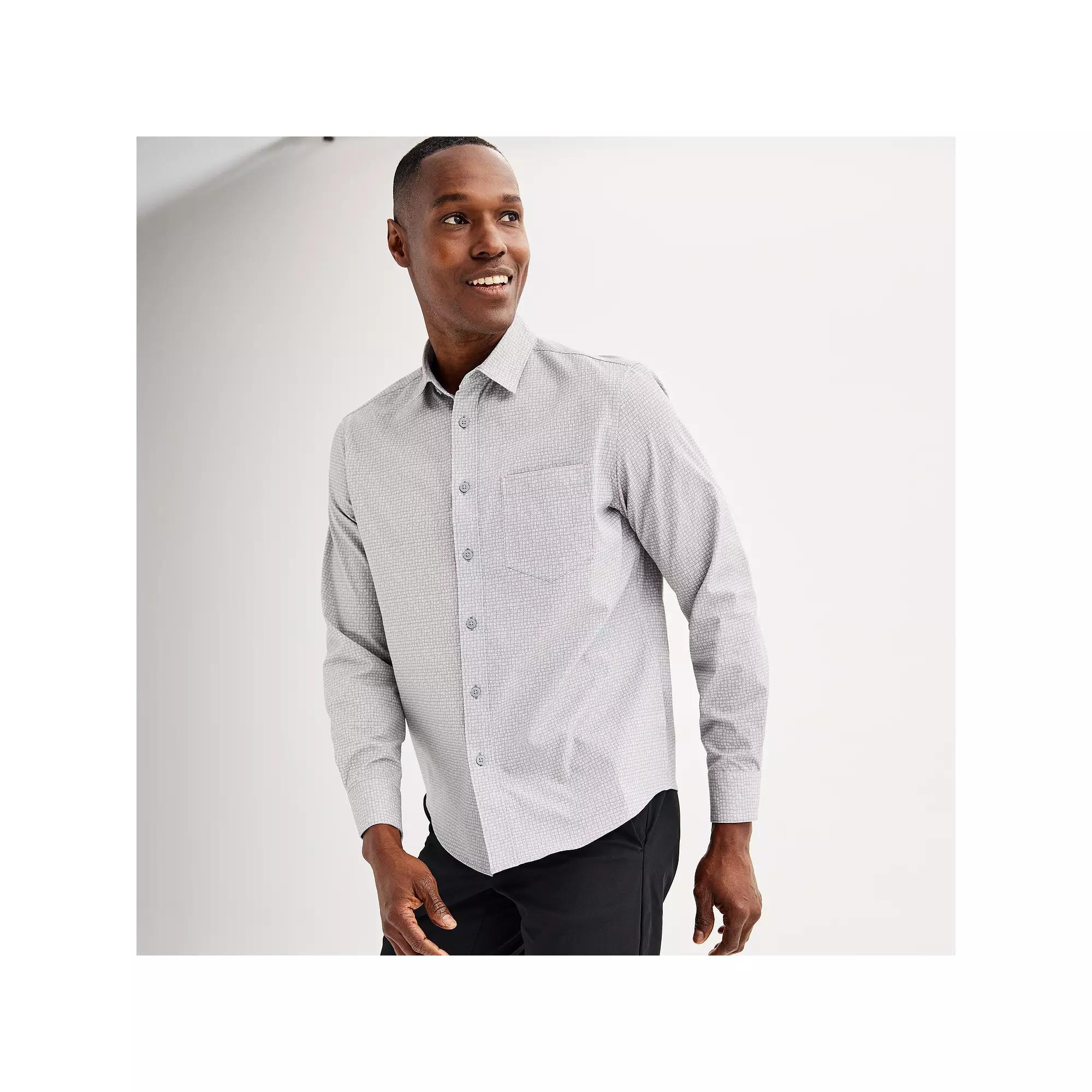 Men's FLX Performance Untucked-Fit Long Sleeve Button Down Shirt,  Product Image