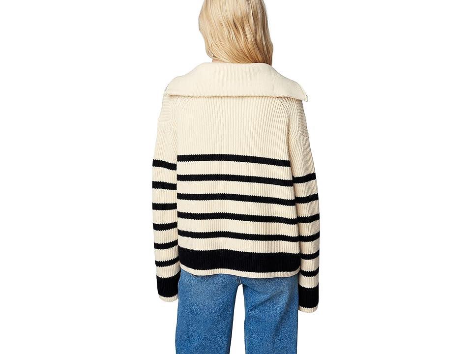 Blank NYC Knit Stripe Sweater (Peak Hour) Women's Clothing Product Image