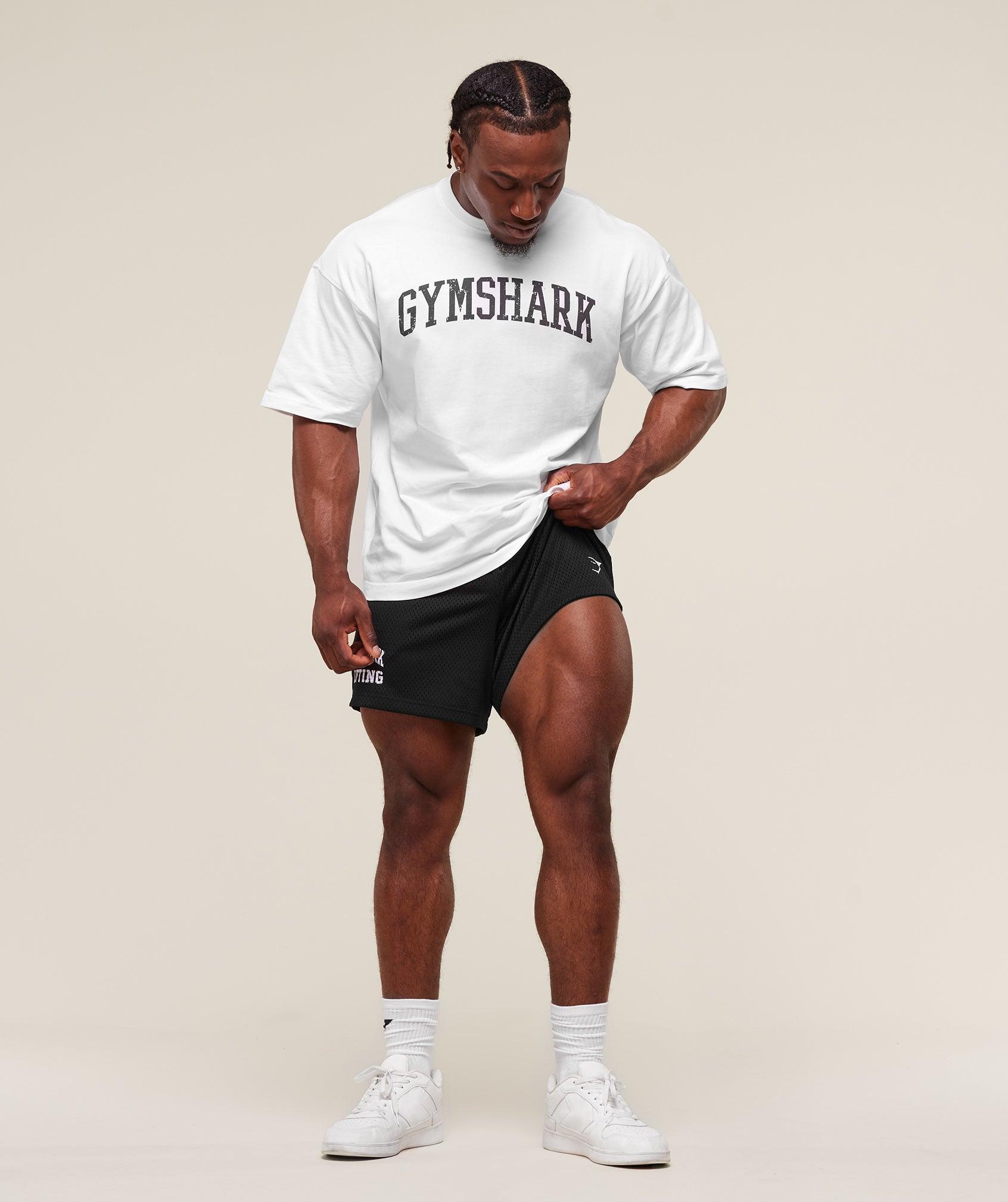 Gymshark Lifting Mesh 5" Shorts - Black Male Product Image