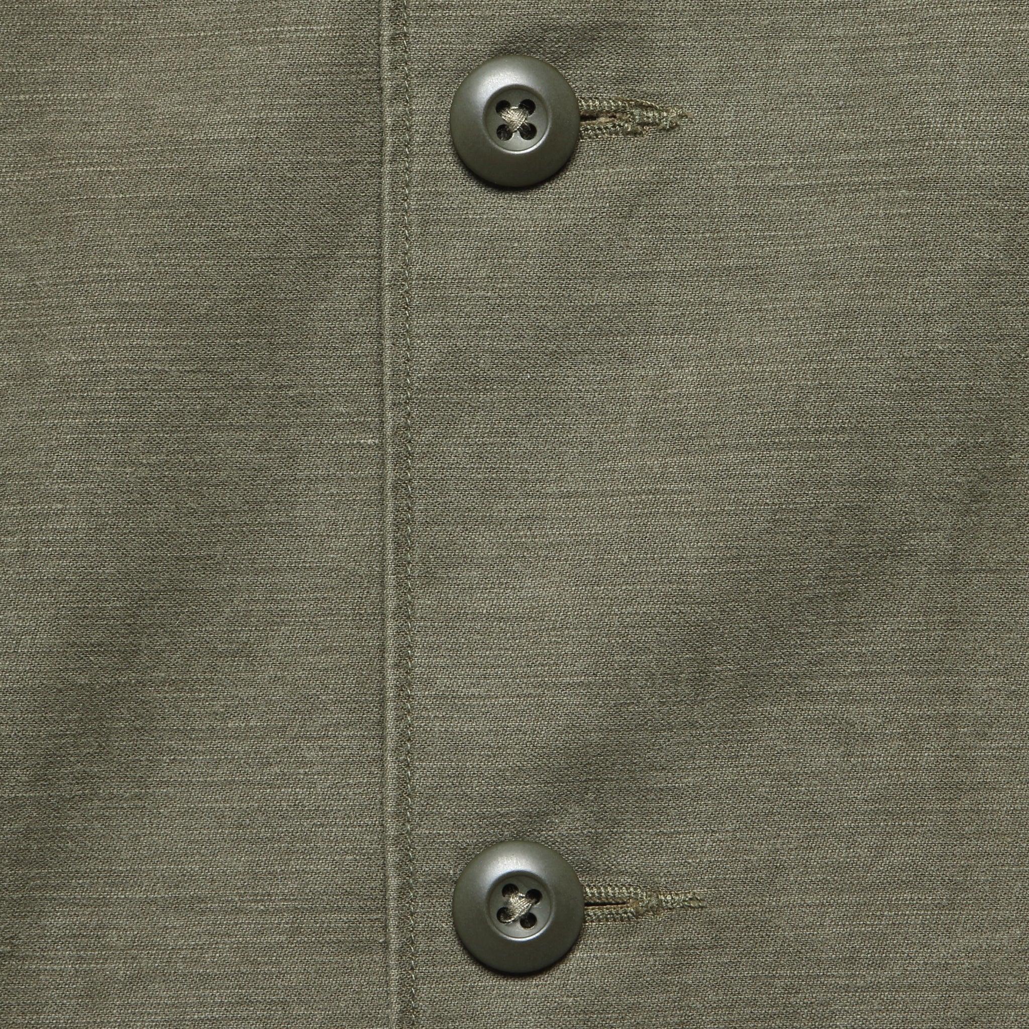 Reverse Sateen Overshirt - Olive Product Image